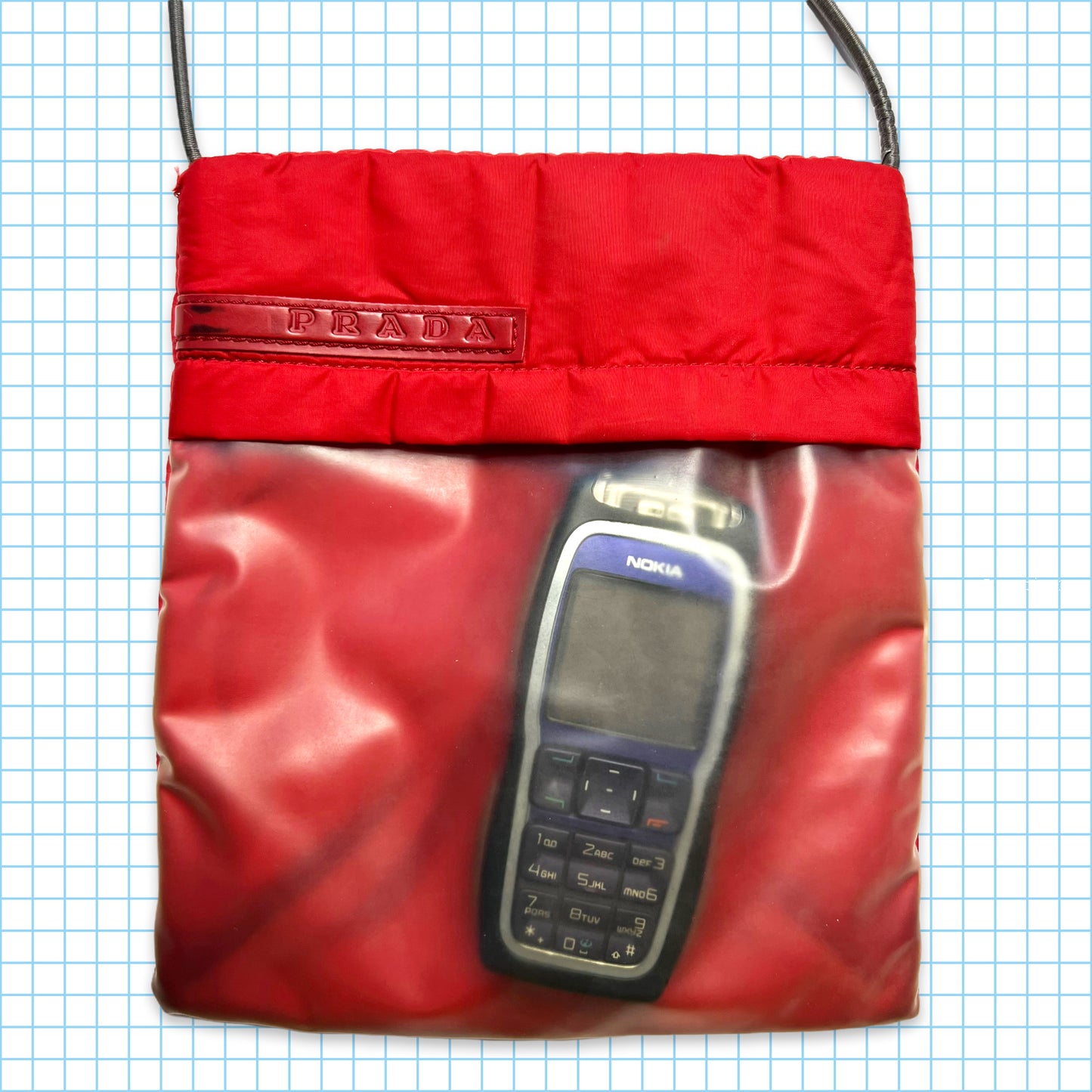 Prada Sport Mini sac latéral rouge SS99'