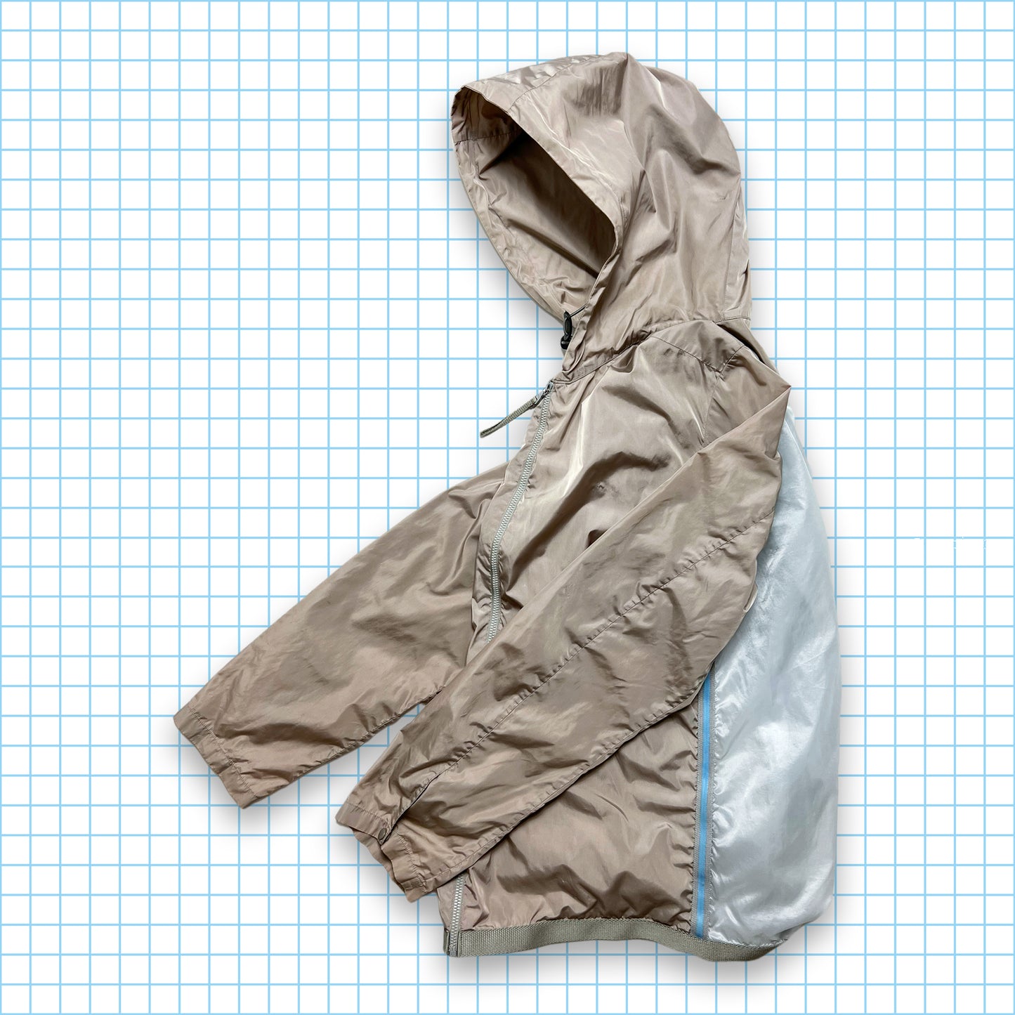 Vintage Prada Sport Semi Transparent Back Track Jacket SS00' - Small / Medium