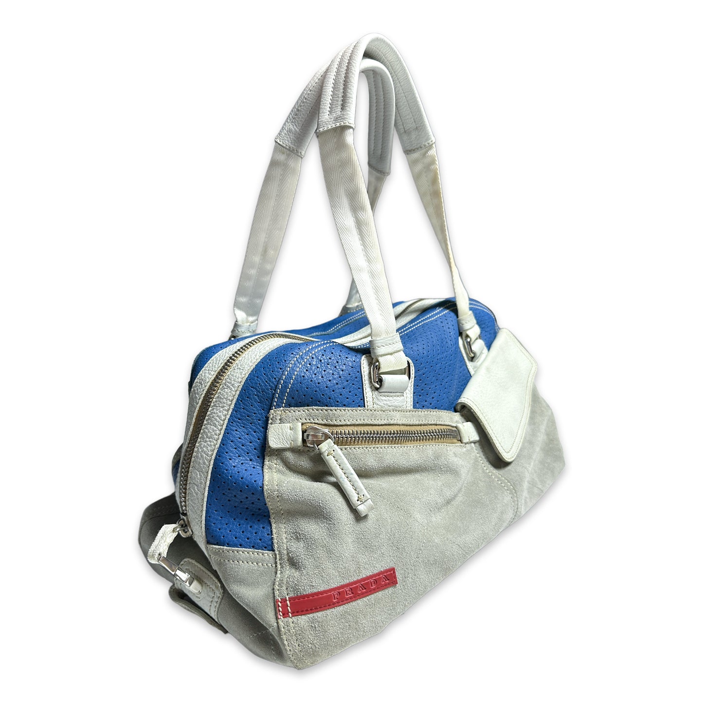 Prada Sport Leather/Brushed Suede Carryall Bag