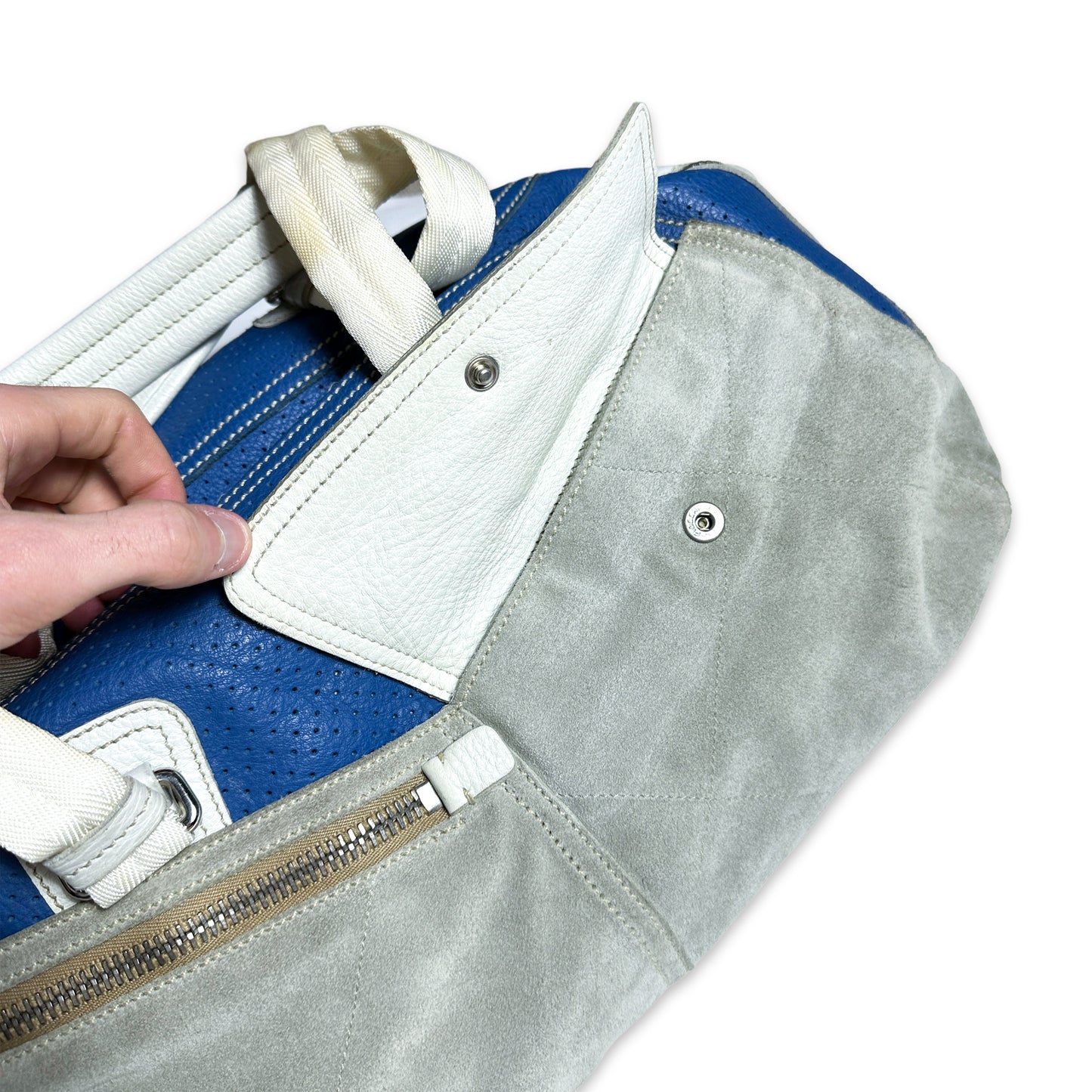 Prada Sport Leather/Brushed Suede Carryall Bag