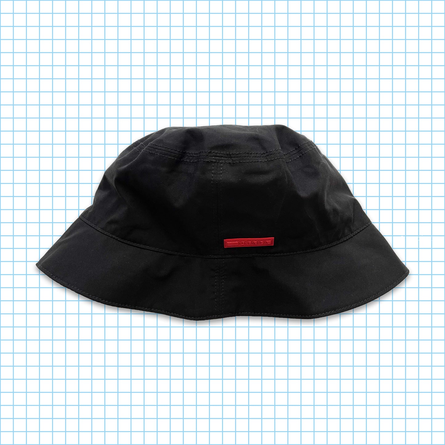 Vintage Prada Sport Black Bucket Hat