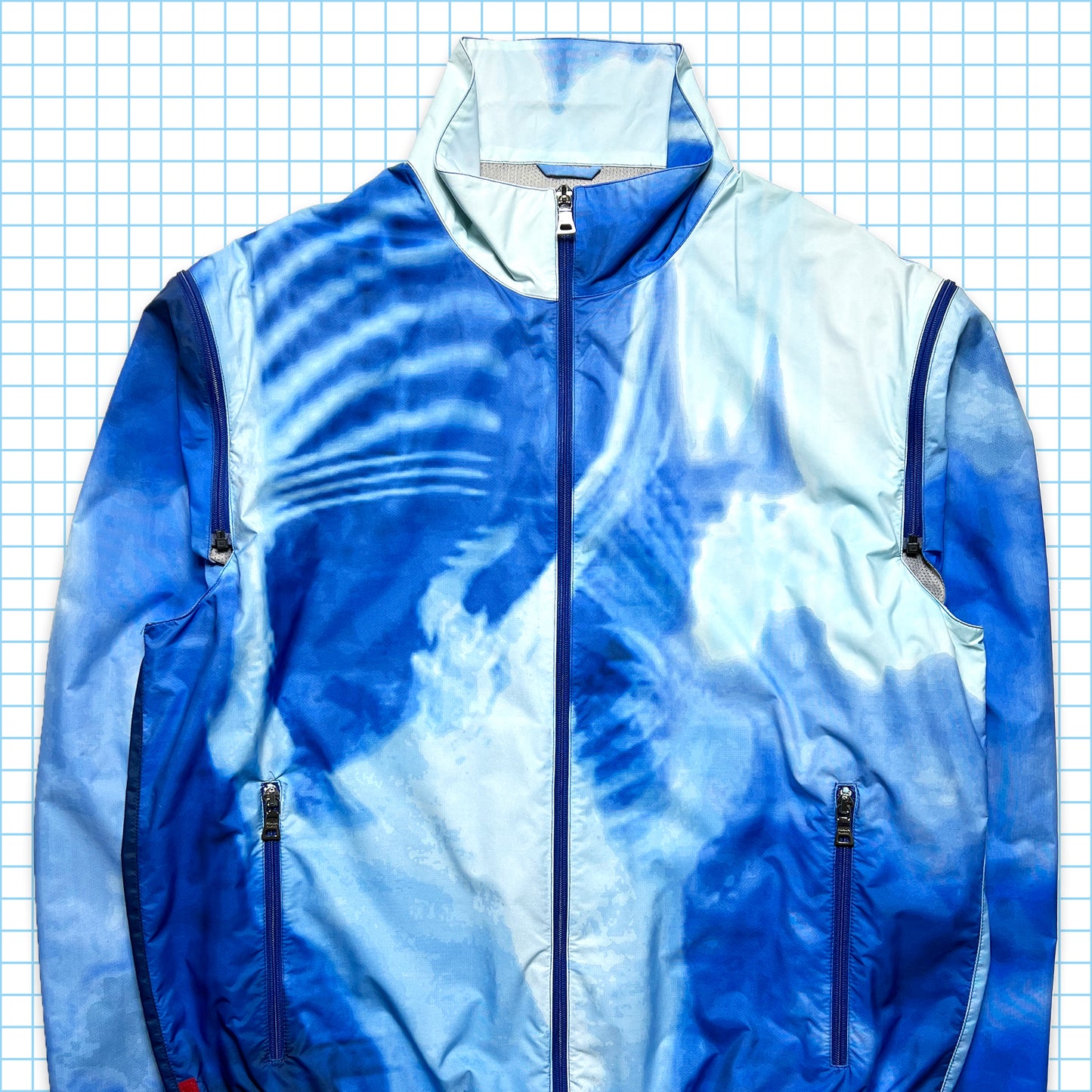 Prada Sport 2in1 Royal Blue Cloud Jacket SS00' - Medium / Large