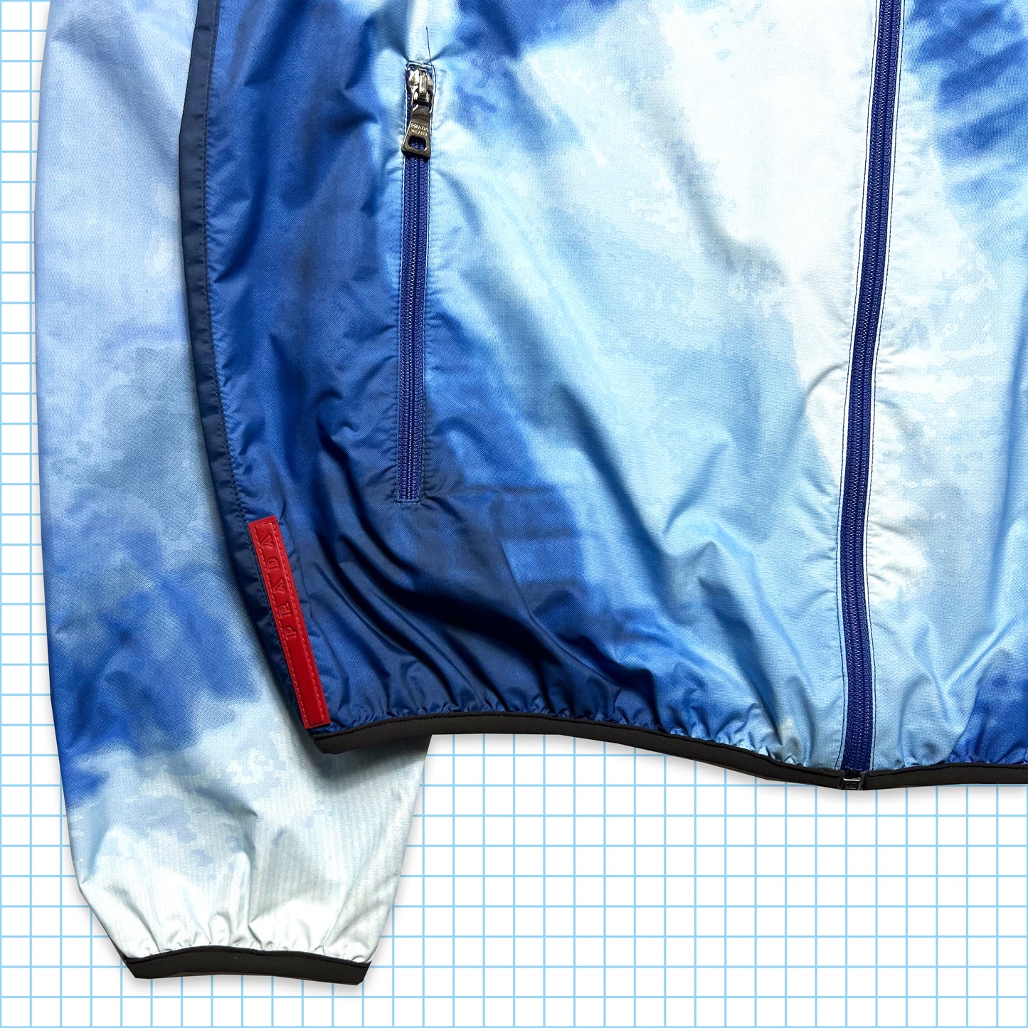 Prada Sport 2in1 Royal Blue Cloud Jacket SS00' - Medium / Large