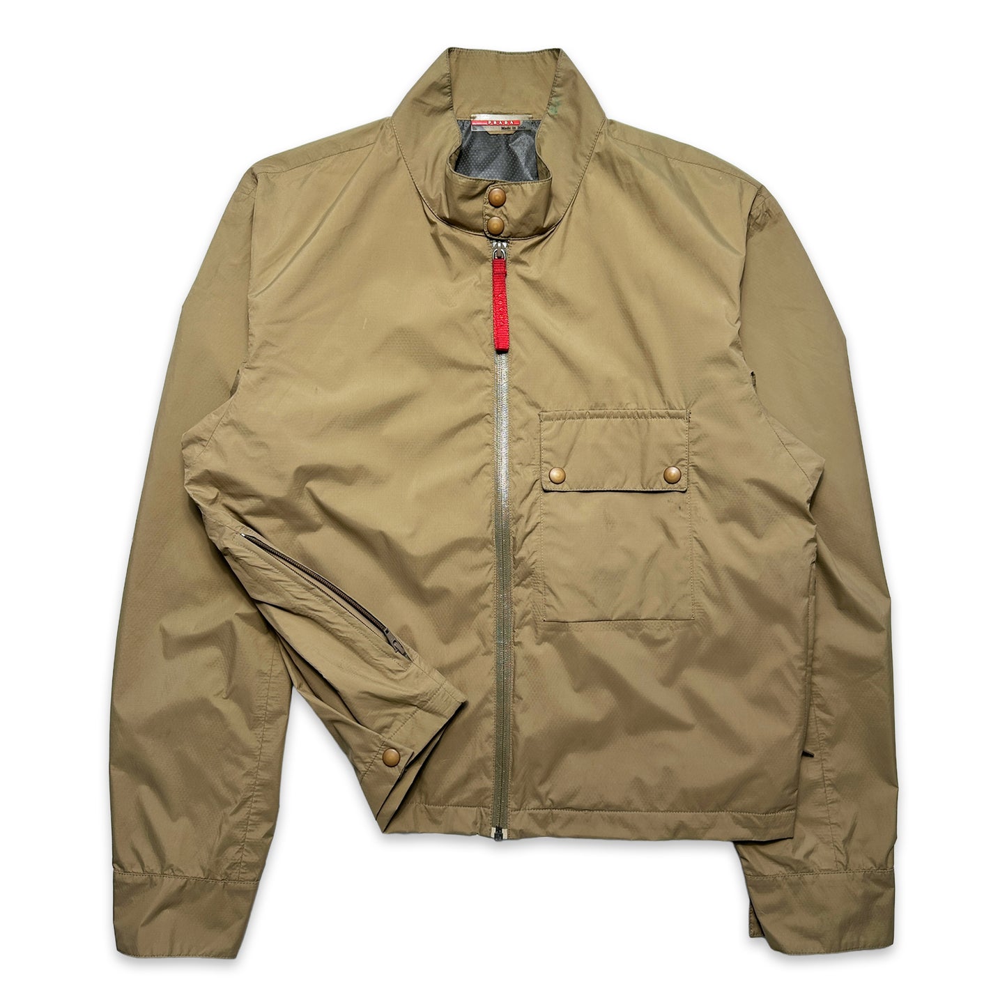 Early 2000’s Prada Sport Waterproof Cropped Harrington Jacket - Medium / Large