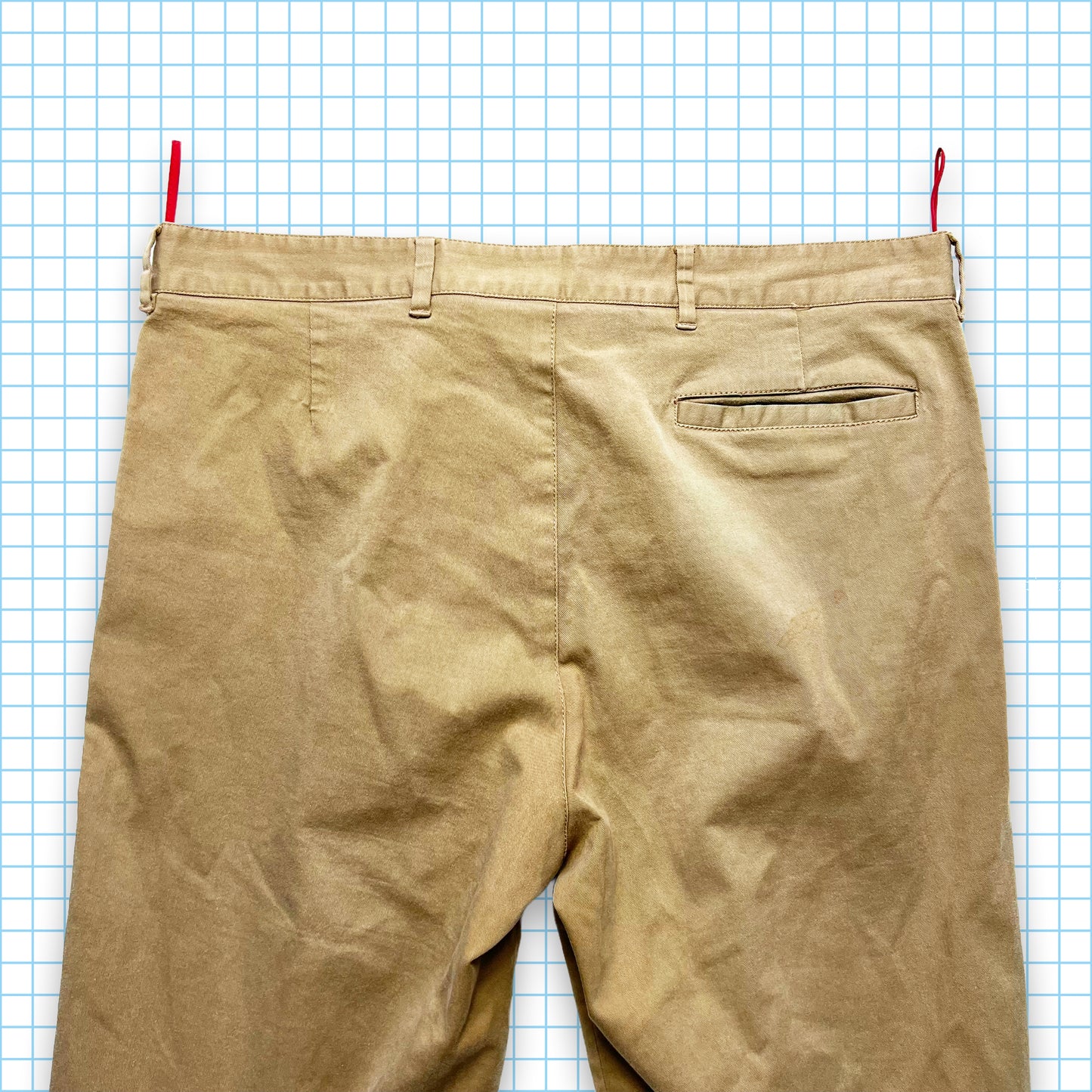 Prada Sport Beige Heavy Cotton Pant - 34" Waist