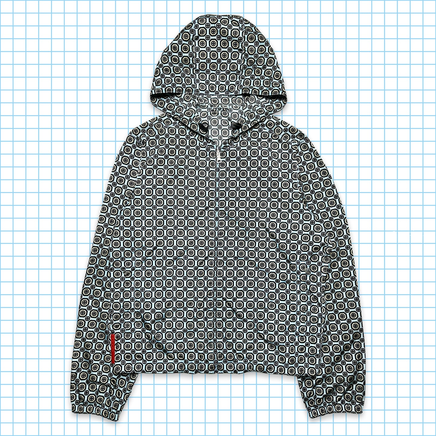Veste Prada Sport Nylon Shimmer à Motif Persan - Moyen