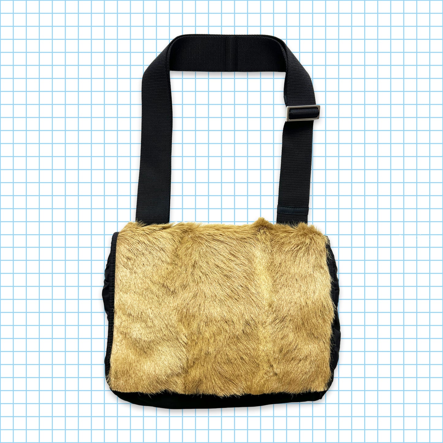 Early 00's Prada Sport Fur Cross Body Bag