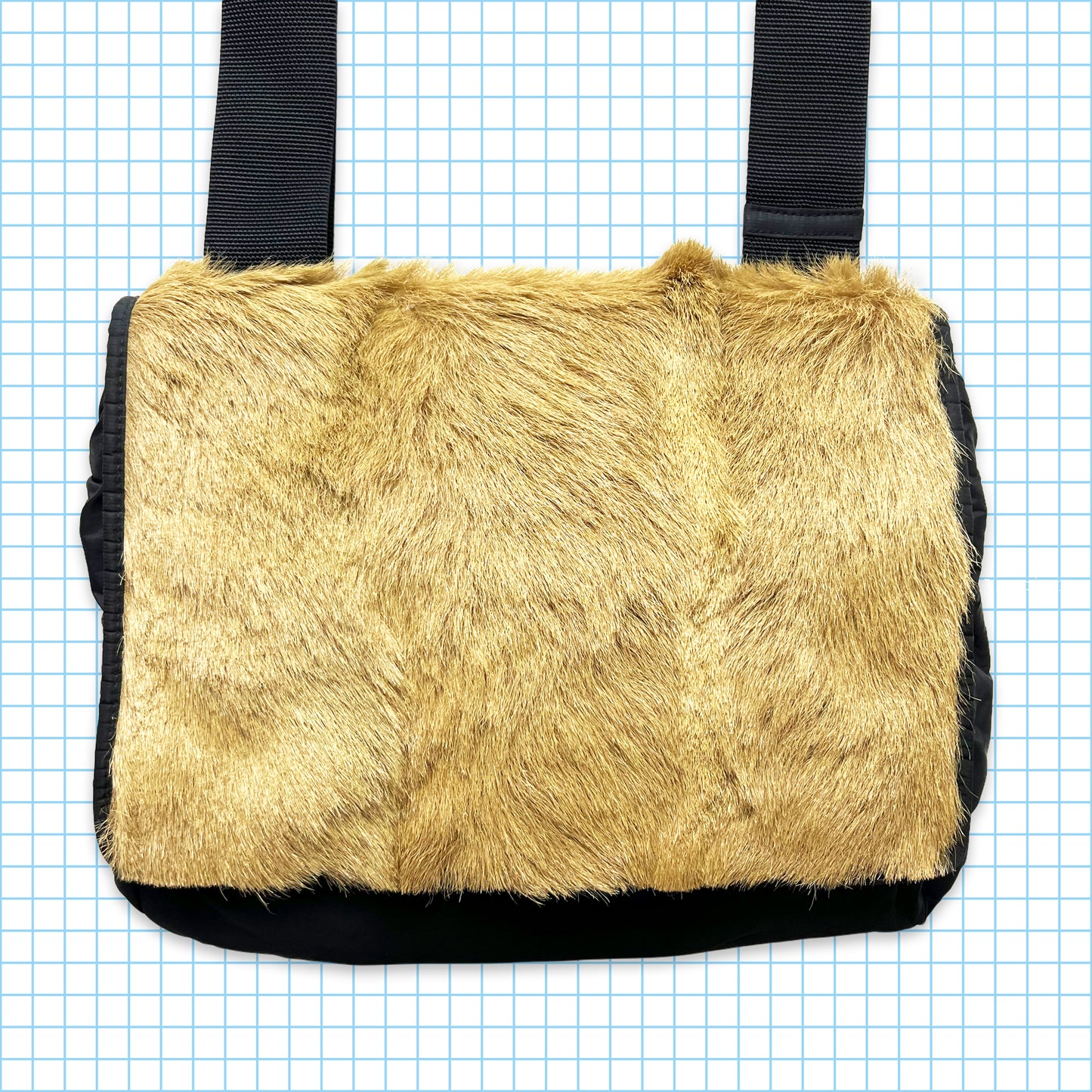 Early 00's Prada Sport Fur Cross Body Bag