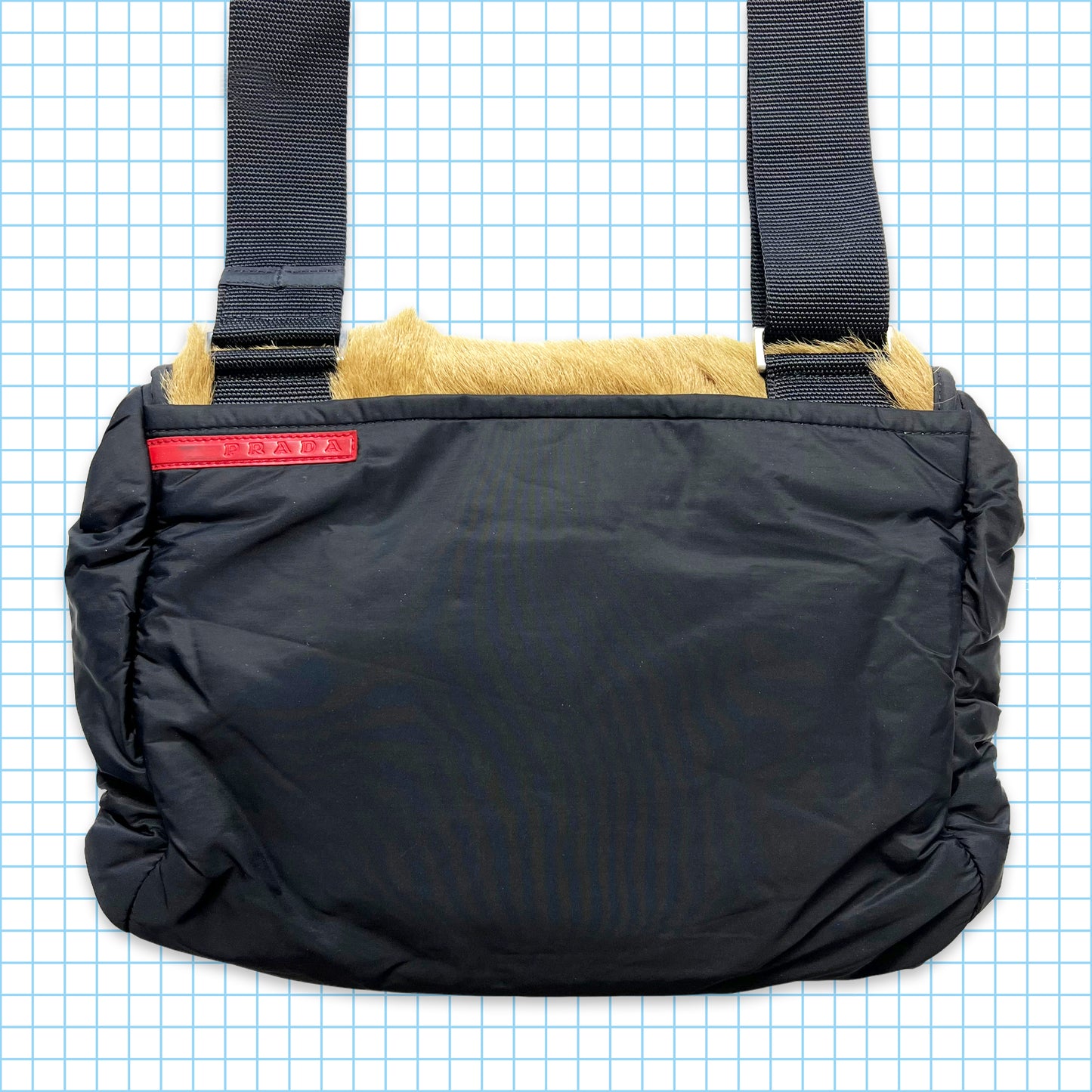 Early 00's Prada Sport Fur Cross Body Bag