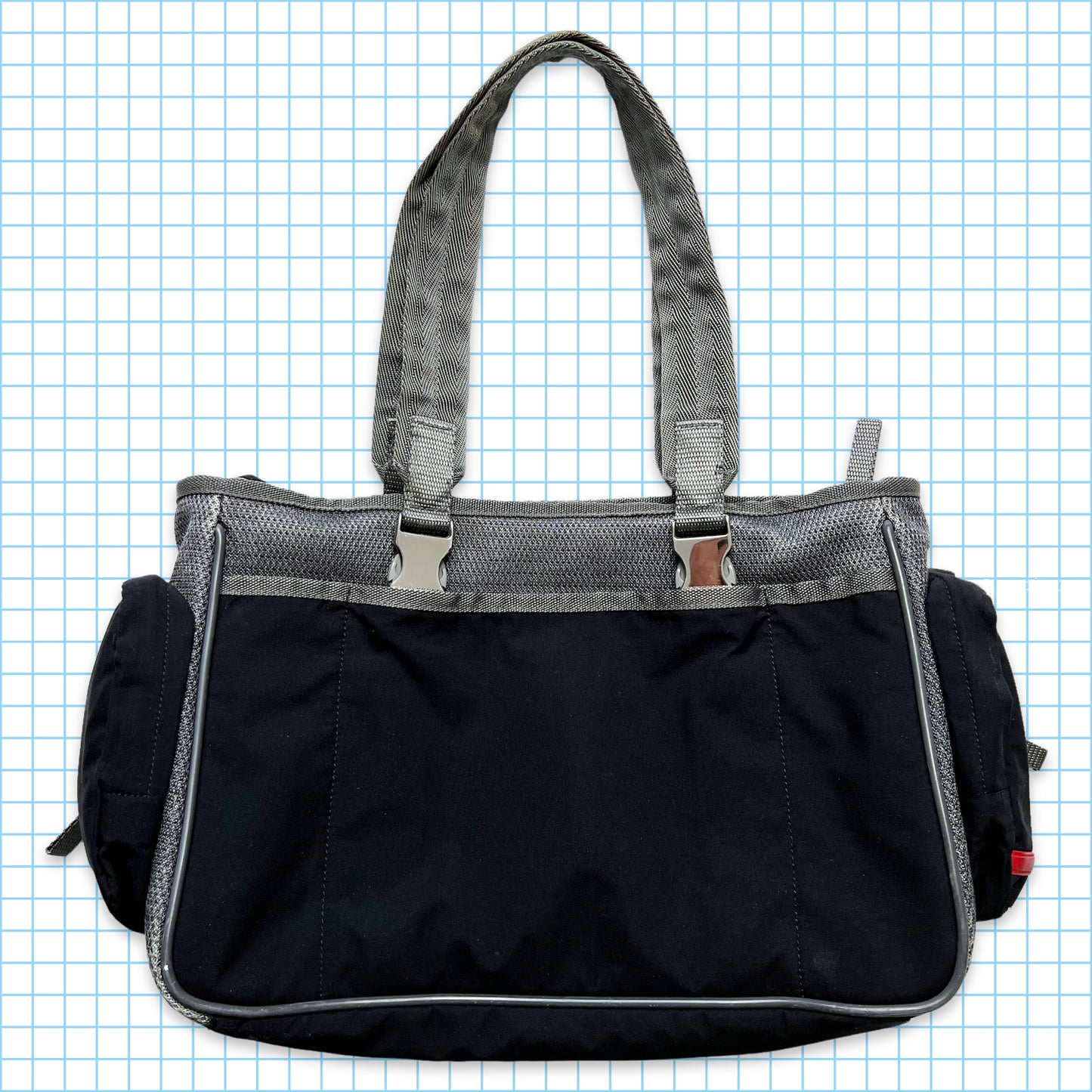 Prada Sport Technical Fur Pocket Hand Bag
