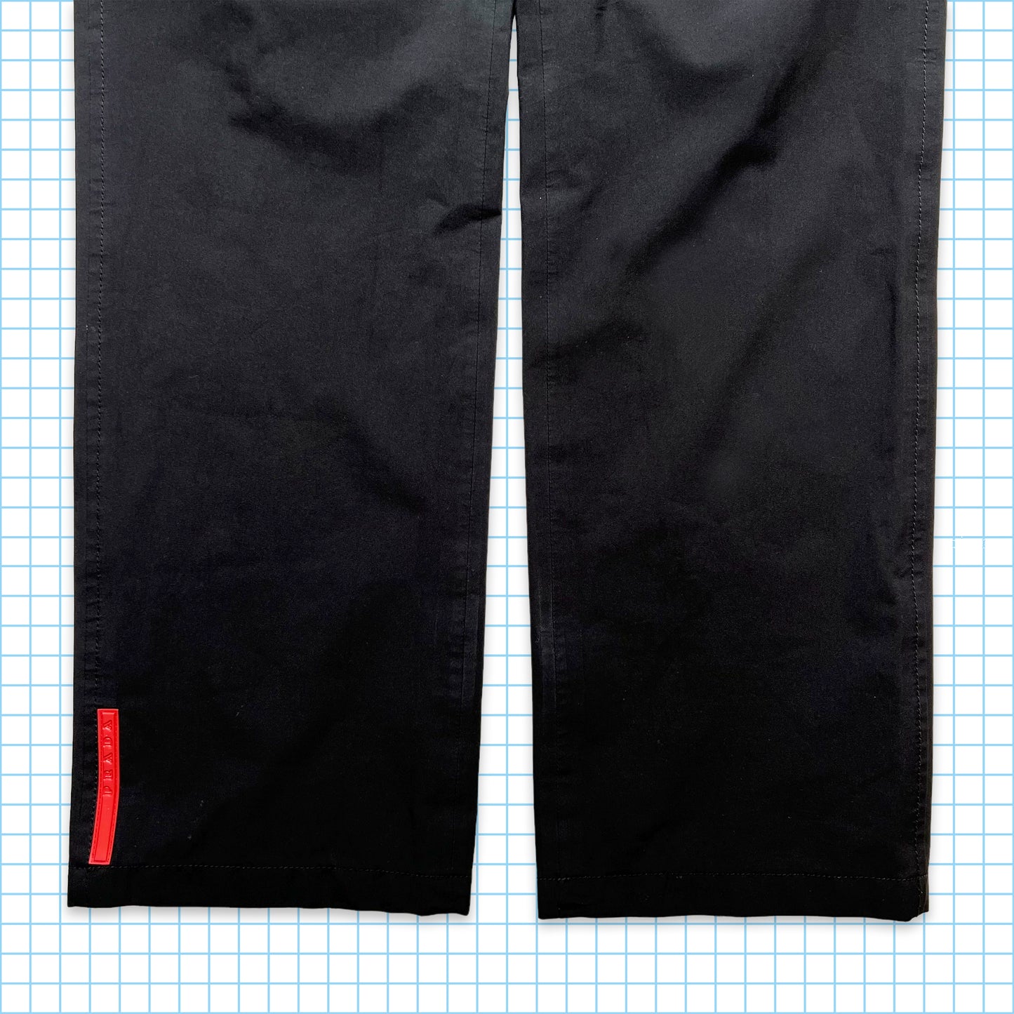 Prada Sport Jet Black Gore-Tex Trousers - 32/34" Waist