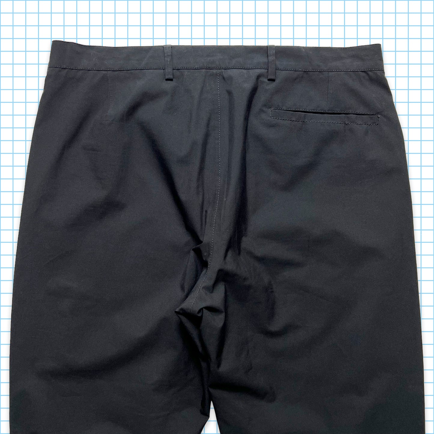 Prada Sport Jet Black Gore-Tex Trousers - 32/34" Waist