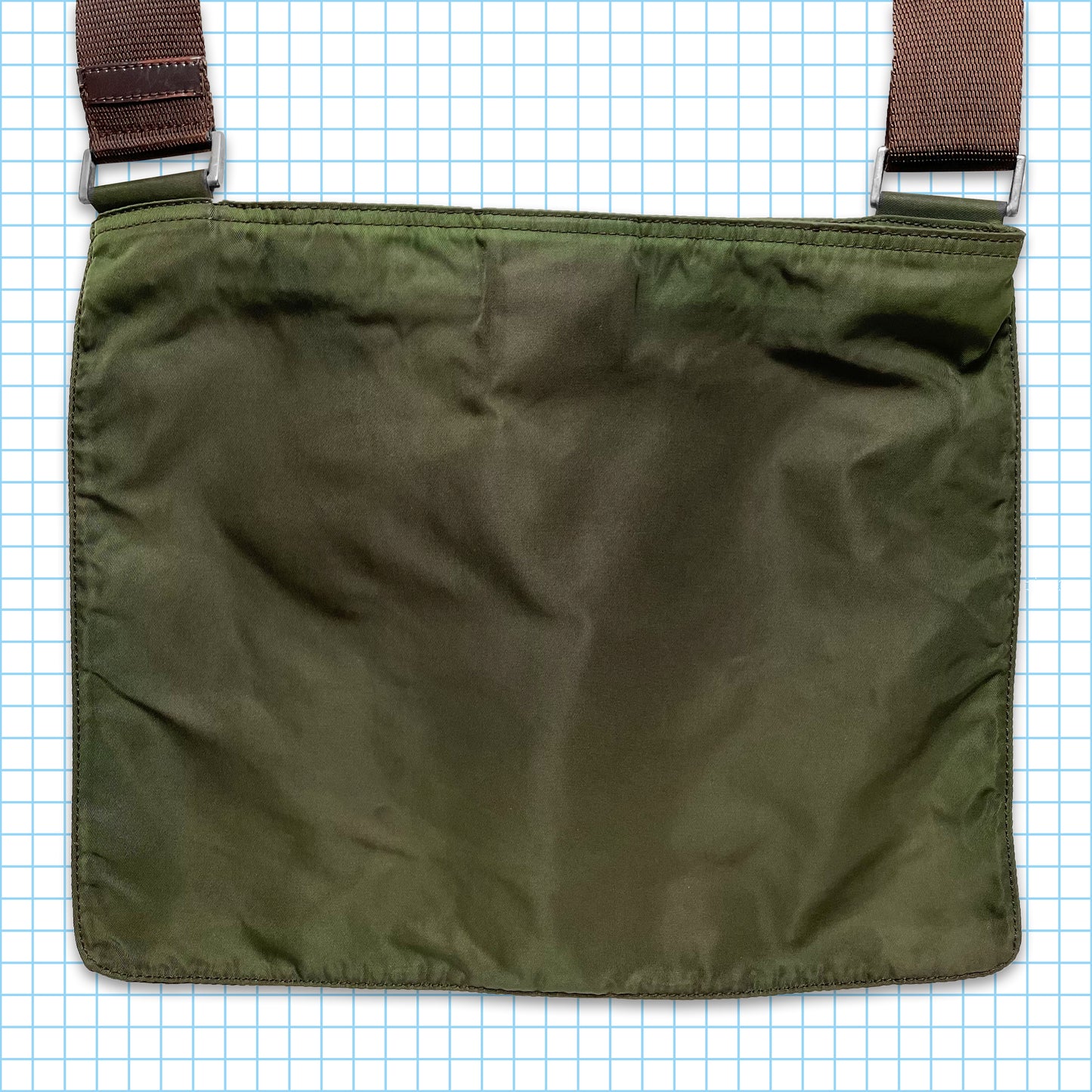 Vintage Prada Milano Green Side Bag