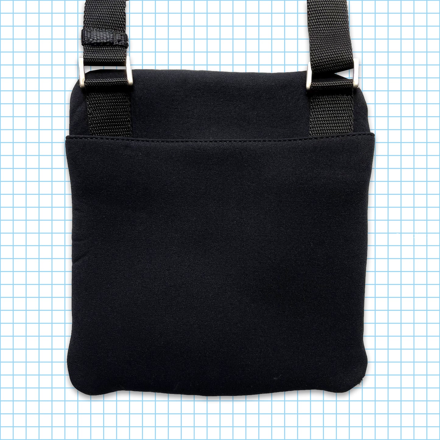 Vintage Prada Sport Black/Grey Mesh Mini Side Bag