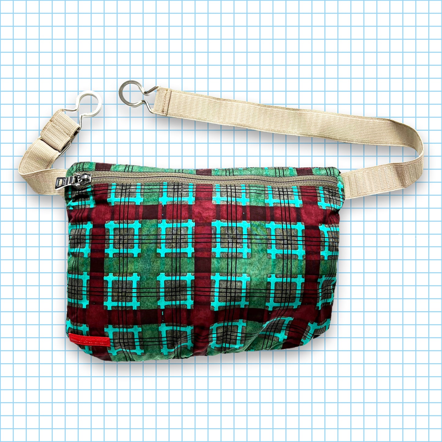 Prada Sport Check Packable Nylon Shell - Womens 4 - 8