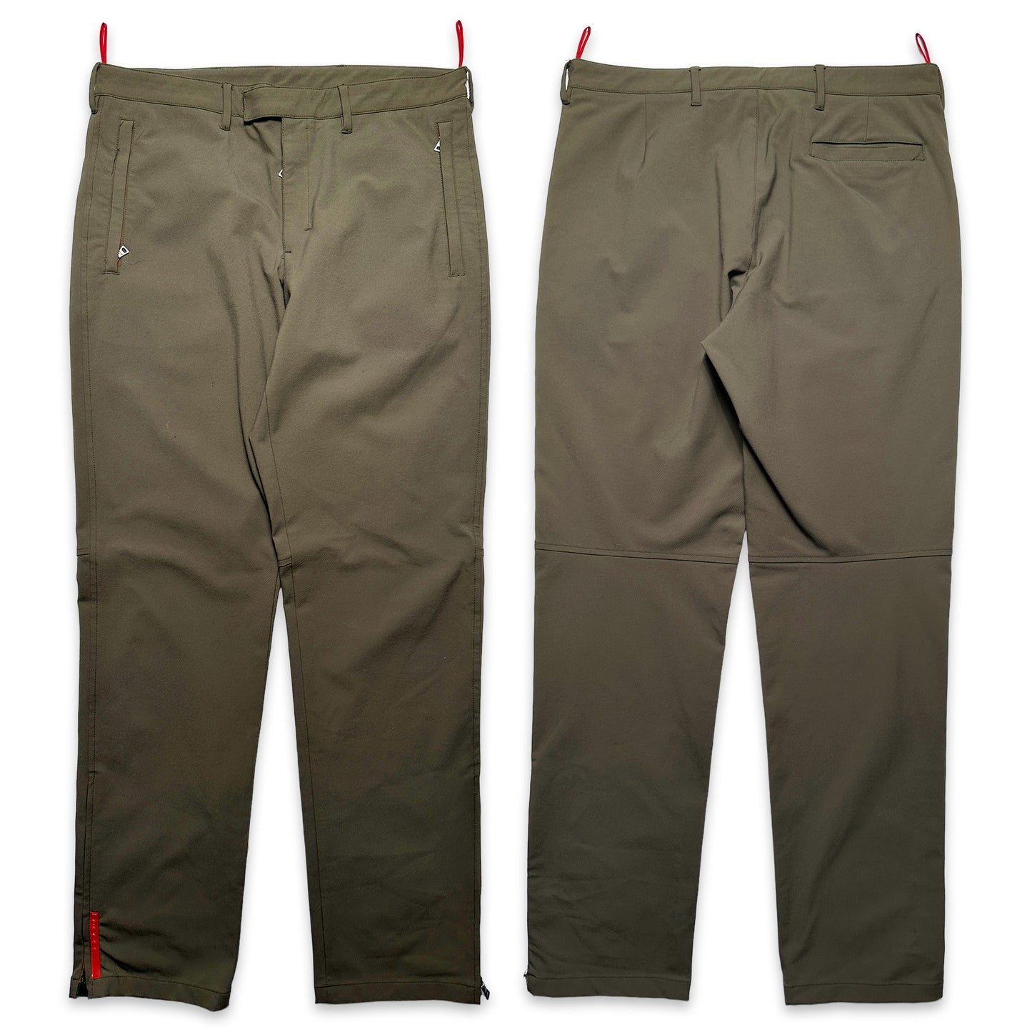 Pantalon kaki en coton Prada Sport - Taille 32"