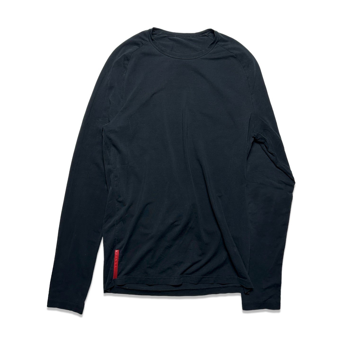 Prada Sport Jet Black Stash Pocket Longsleeve - Small / Medium