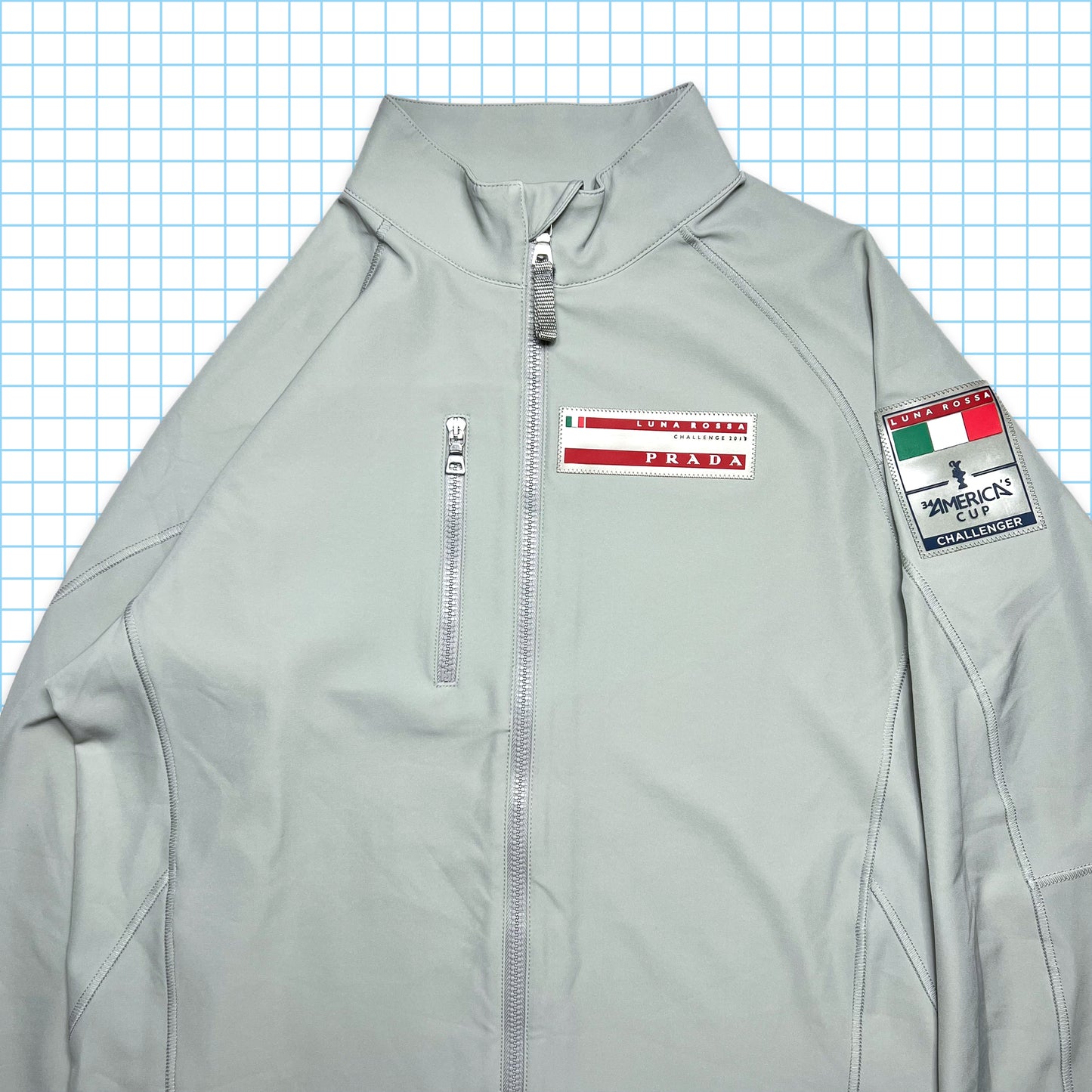 Prada Luna Rossa Challenge 2013 Grey Jacket - Large