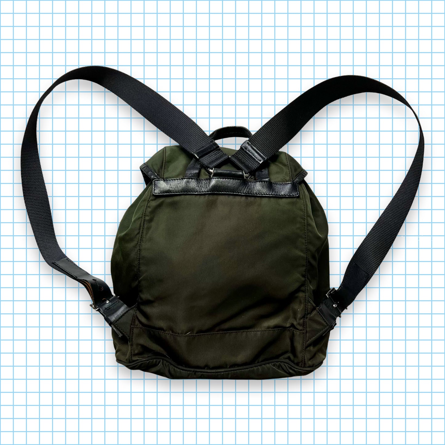 Prada Milano Deep Green Back Pack