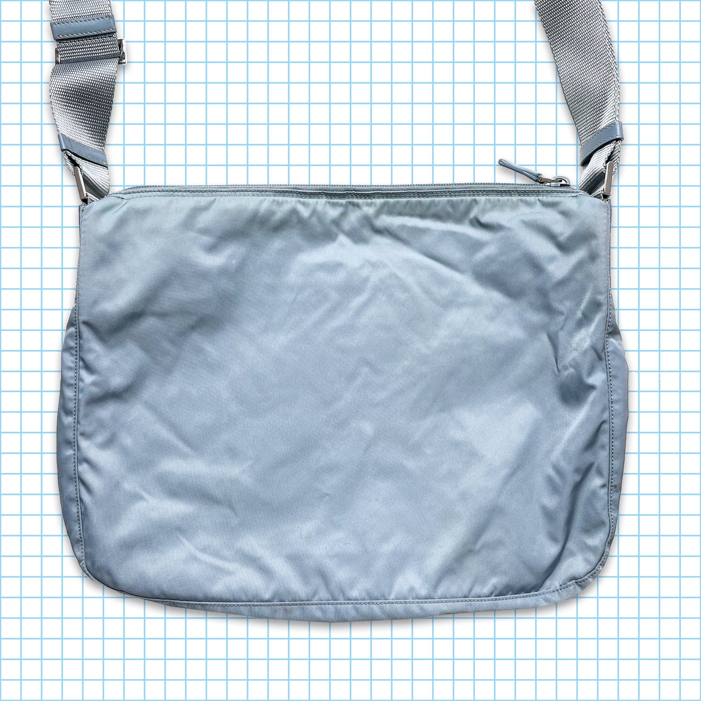 Vintage Prada Milano Blue Tonal Side Bag