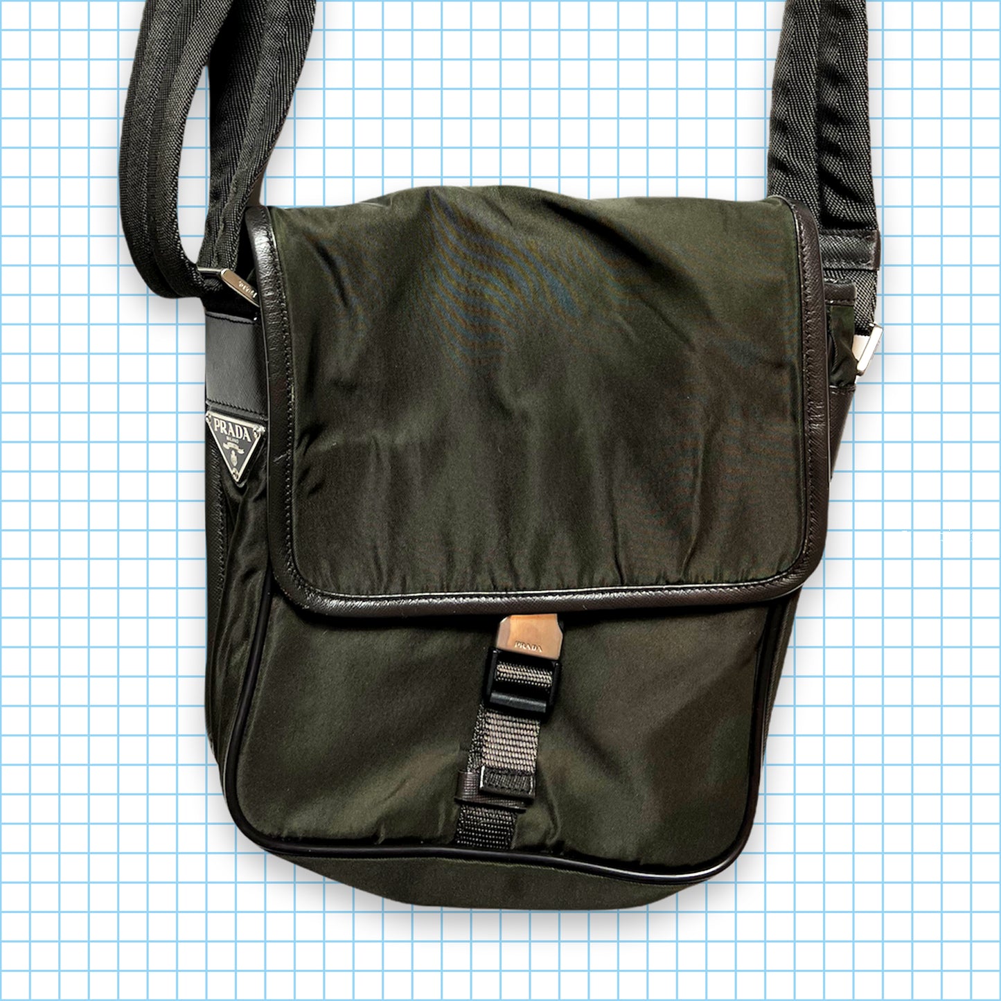 Prada Milano Deep Green Side Bag