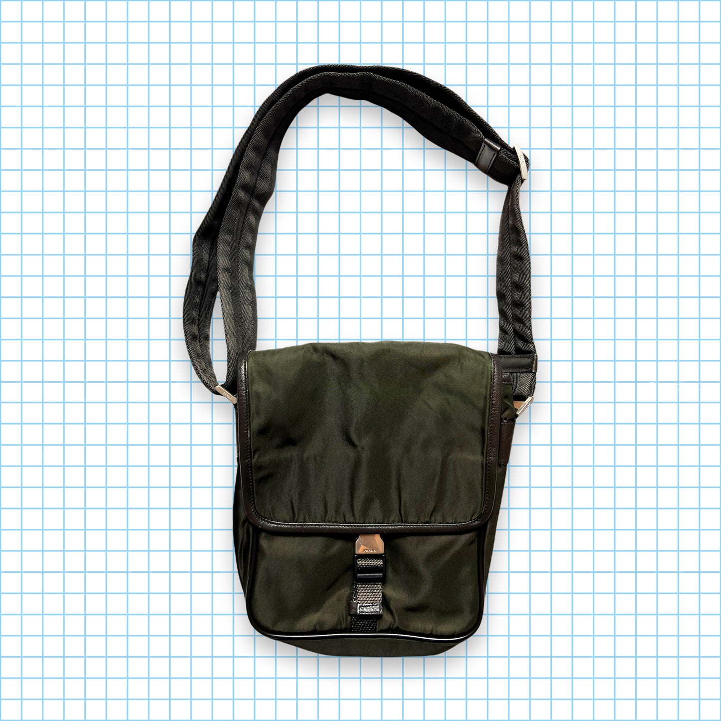 Prada Milano Deep Green Side Bag