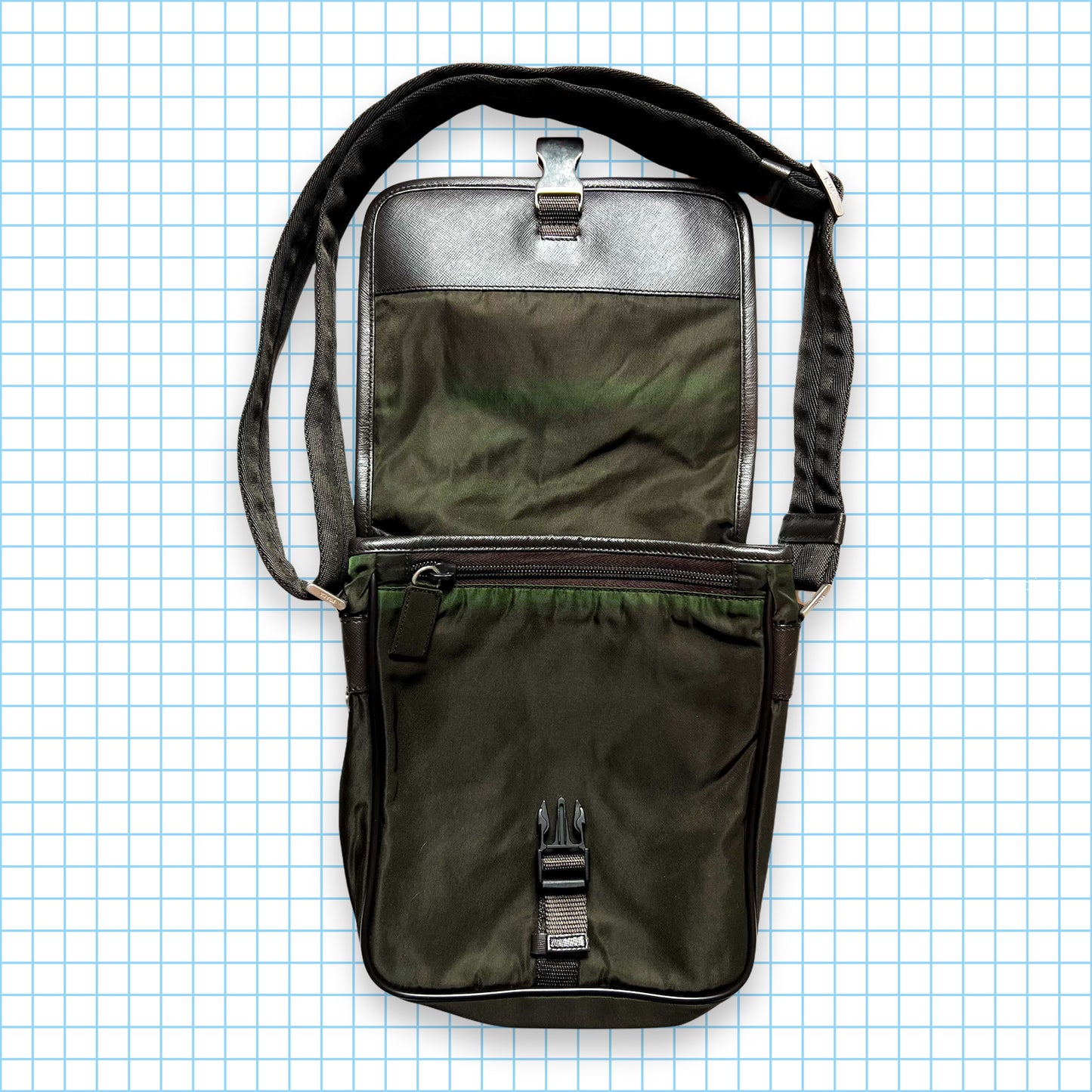 Prada Milano Deep Green Side Bag