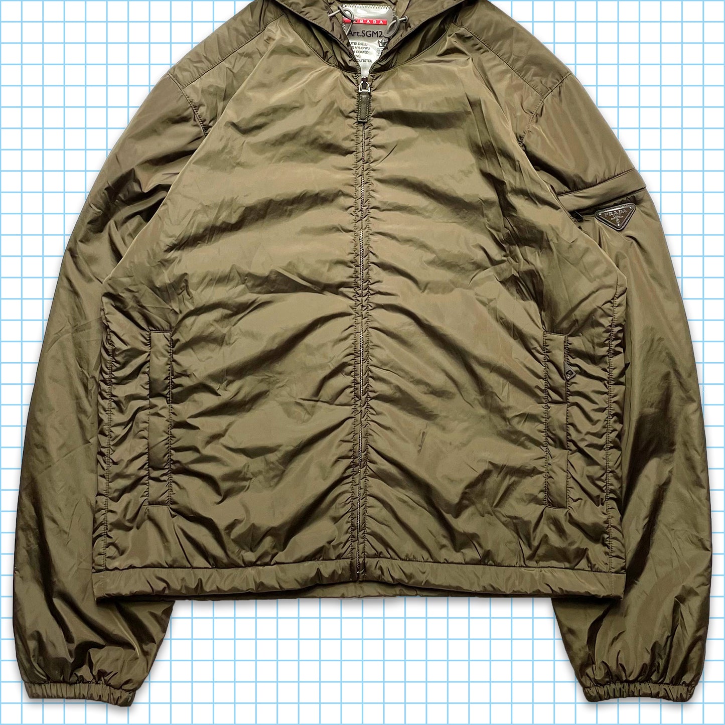 Prada Milano Padded Nylon Down Jacket - Medium