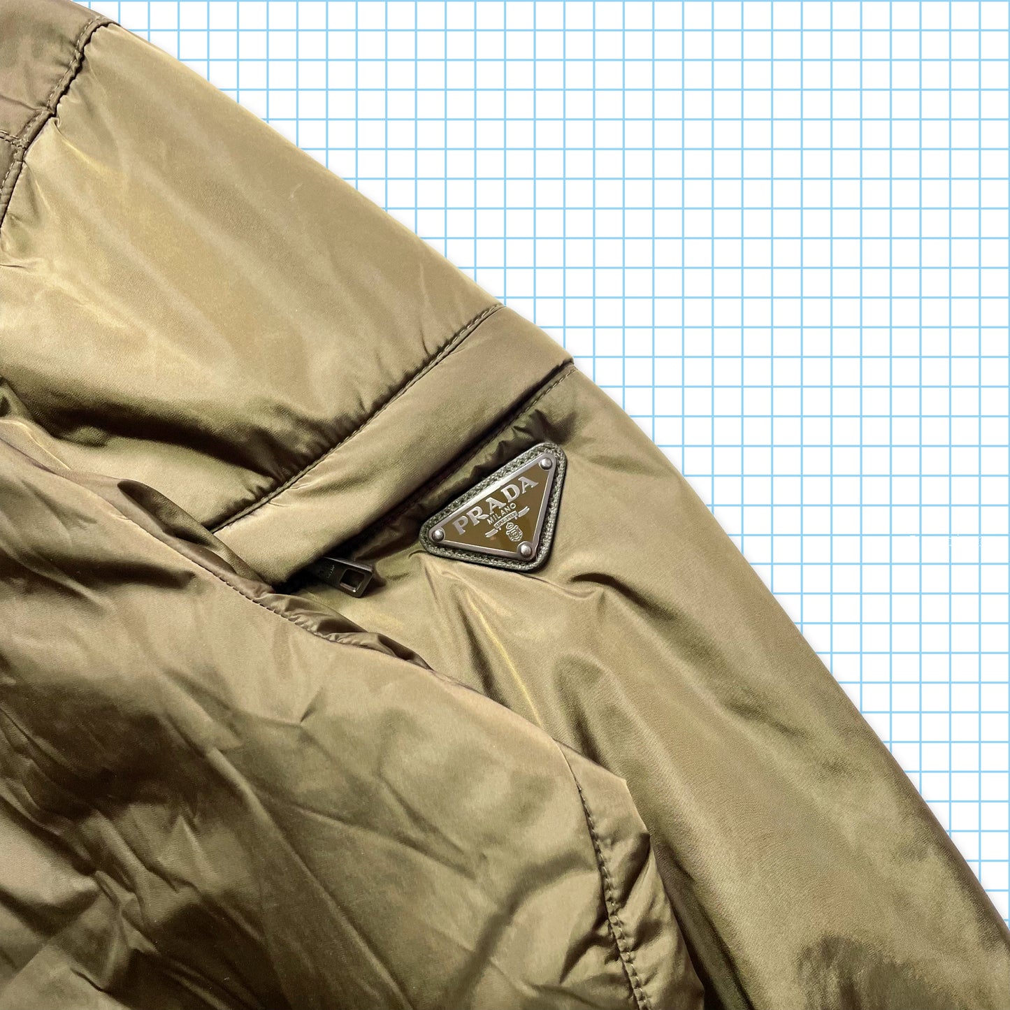 Prada Milano Padded Nylon Down Jacket - Medium