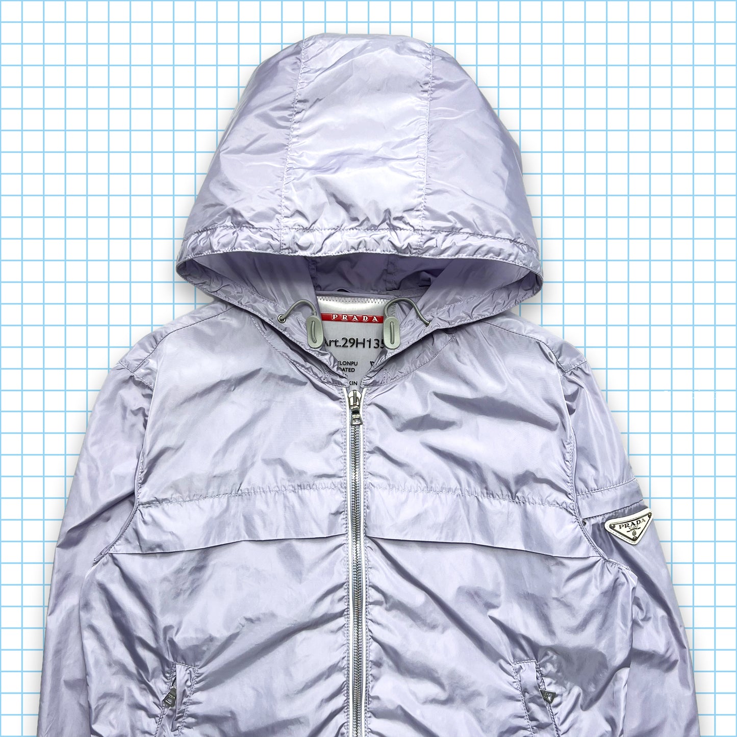 Prada Milano Lilac Nylon Shell - Womens 4 - 8