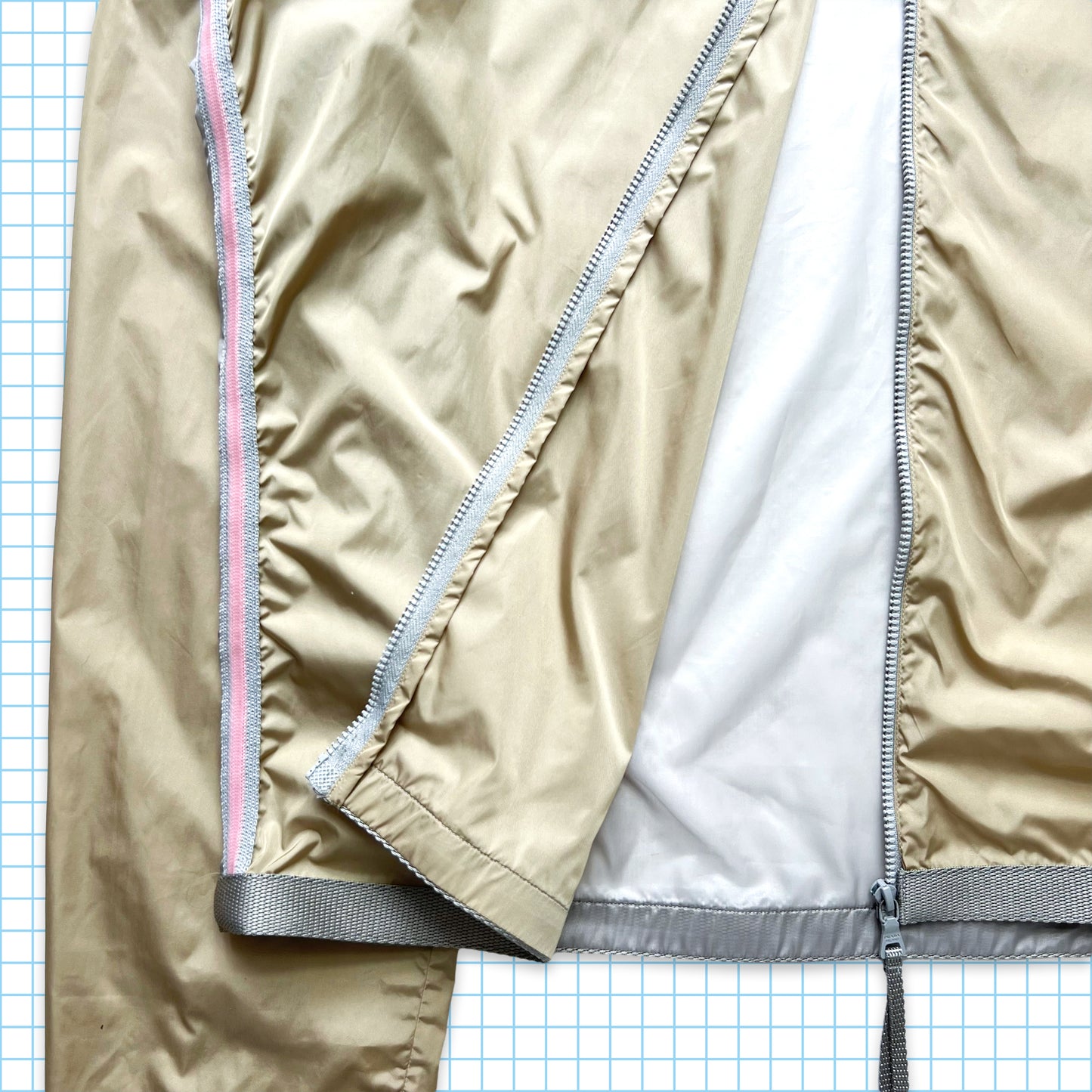 Prada Sport Semi Transparent Back Track Jacket SS00' - Medium