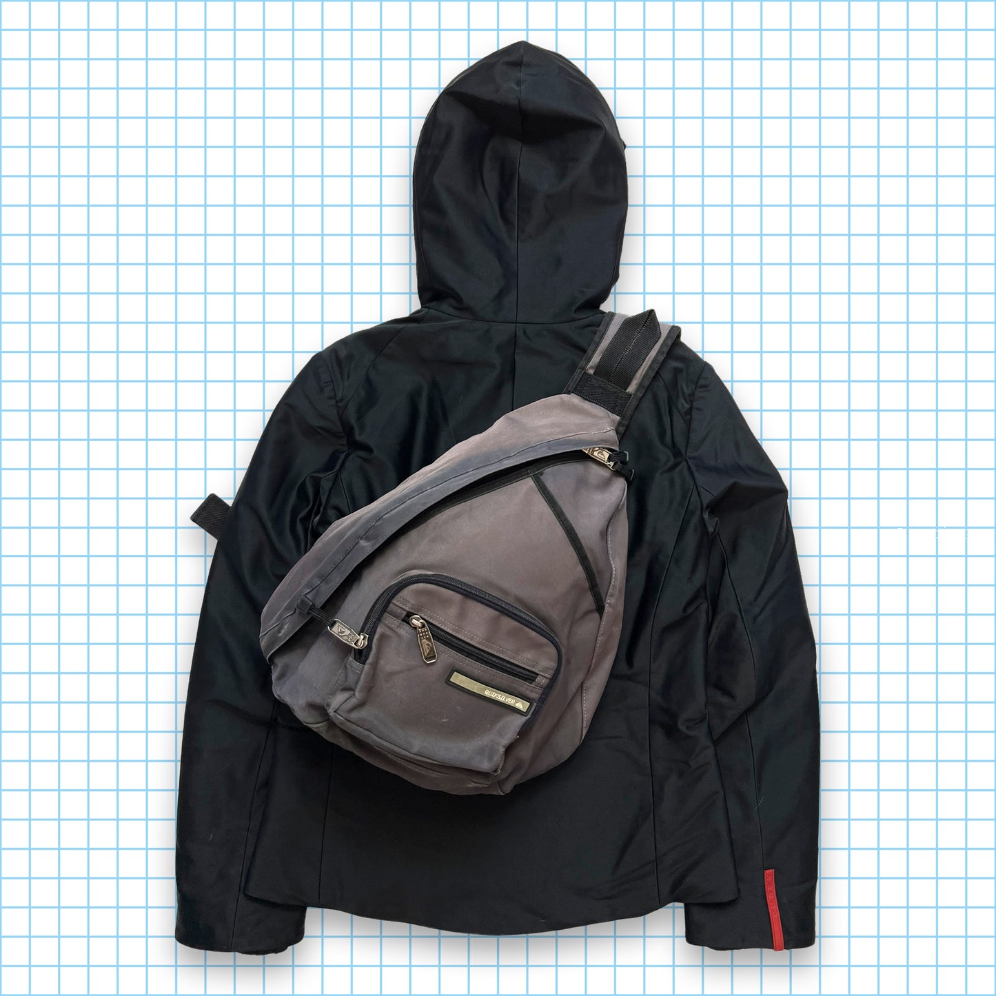 Early 00's Prada Sport Asymmetrical Zip Technical Jacket - Small