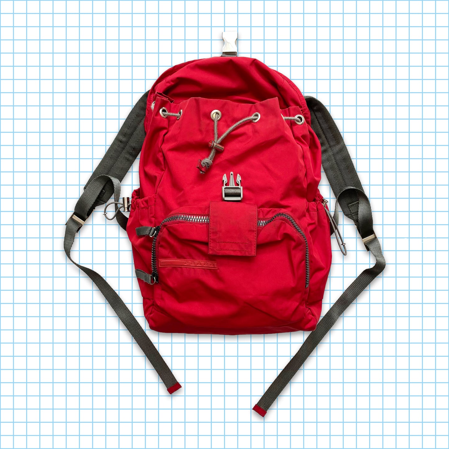 Vintage Prada Sport Multi Pocket Back Pack