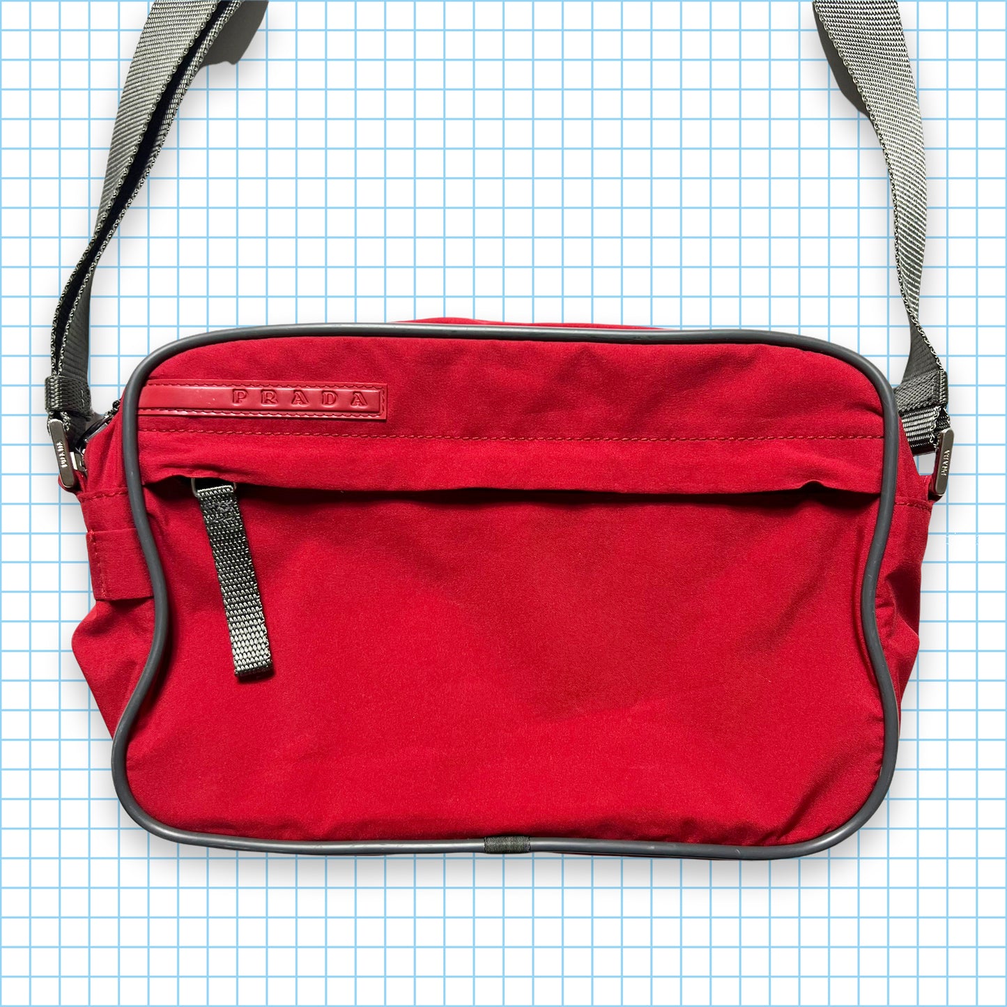 Prada Sport Red Tonal Mini Side Bag