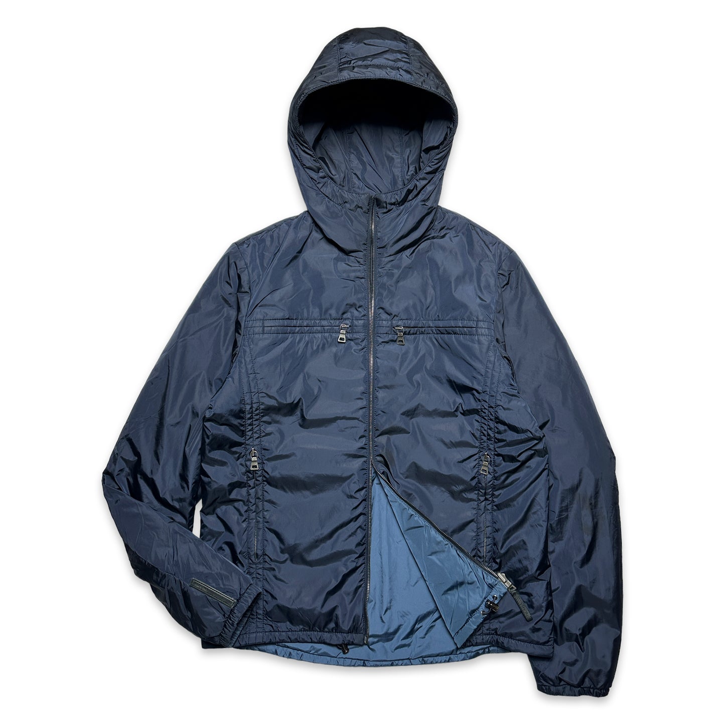 Prada Sport 2in1 Reversible Steel Blue/Midnight Navy Jacket - Medium