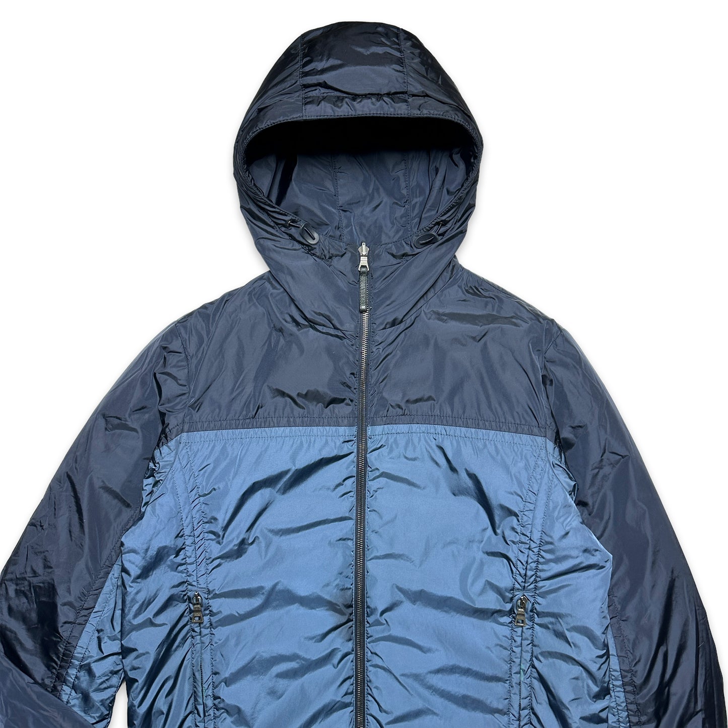 Prada Sport 2in1 Reversible Steel Blue/Midnight Navy Jacket - Medium