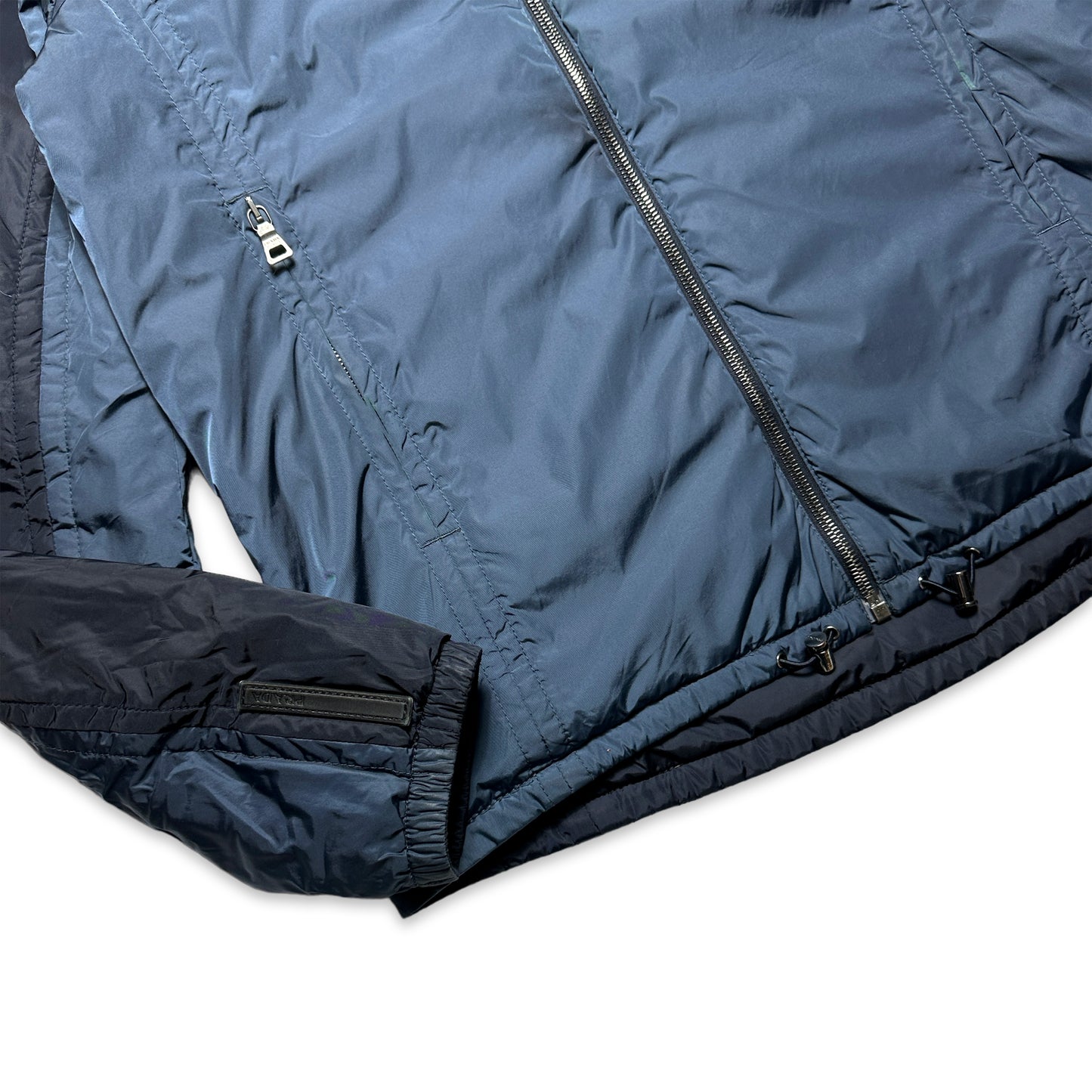 Prada Sport 2in1 Reversible Steel Blue/Midnight Navy Jacket - Medium