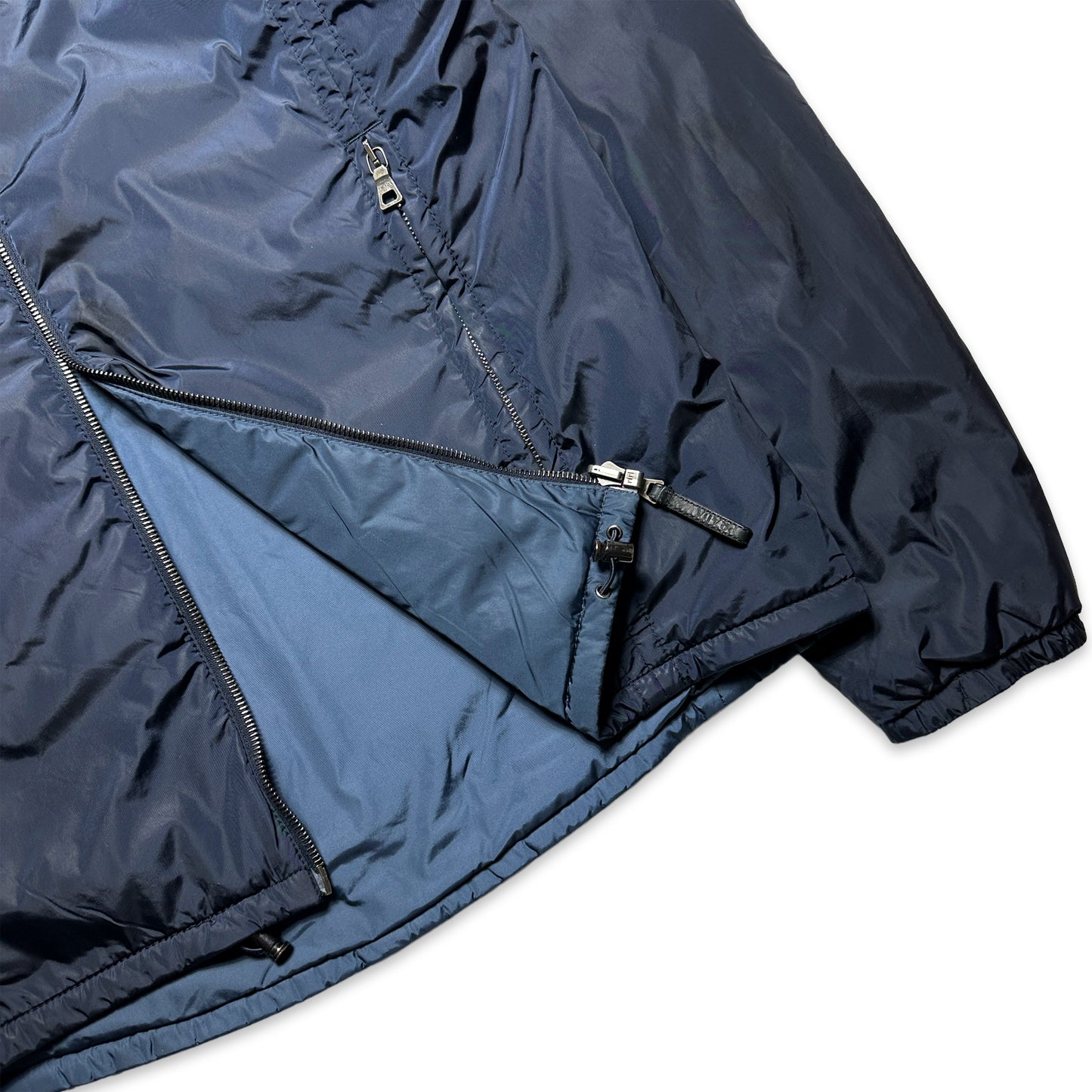 Prada Sport 2in1 Reversible Steel Blue/Midnight Navy Jacket - Medium
