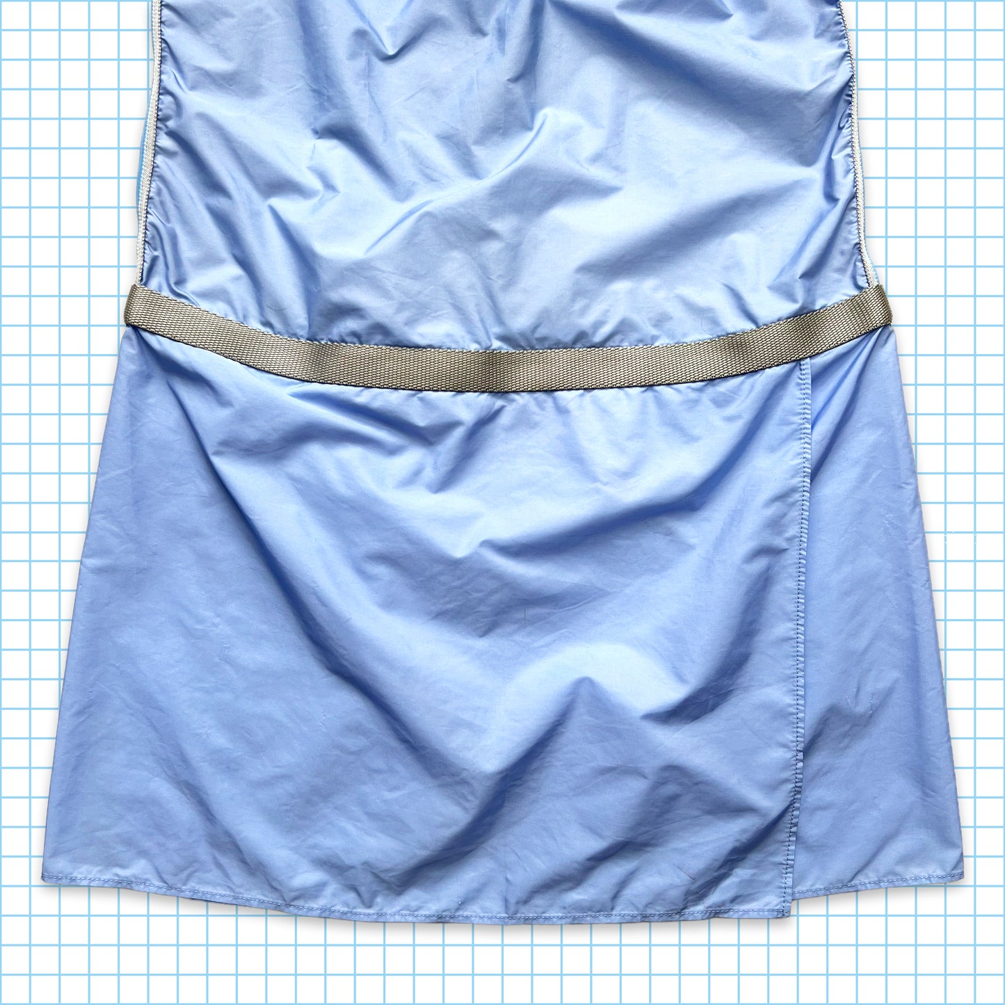 Prada Sport Baby Blue Nylon Dress SS99' - Womens 4-6