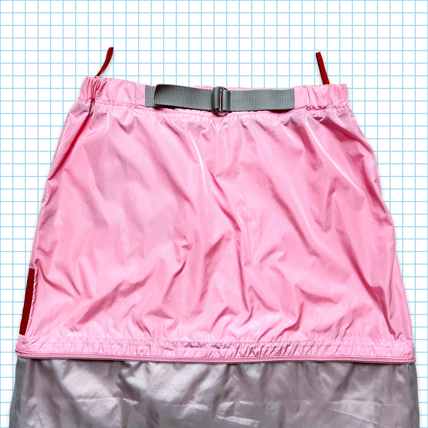 Prada Sport Jupe convertible 2 en 1 rose bébé SS00' - Femmes 4-8