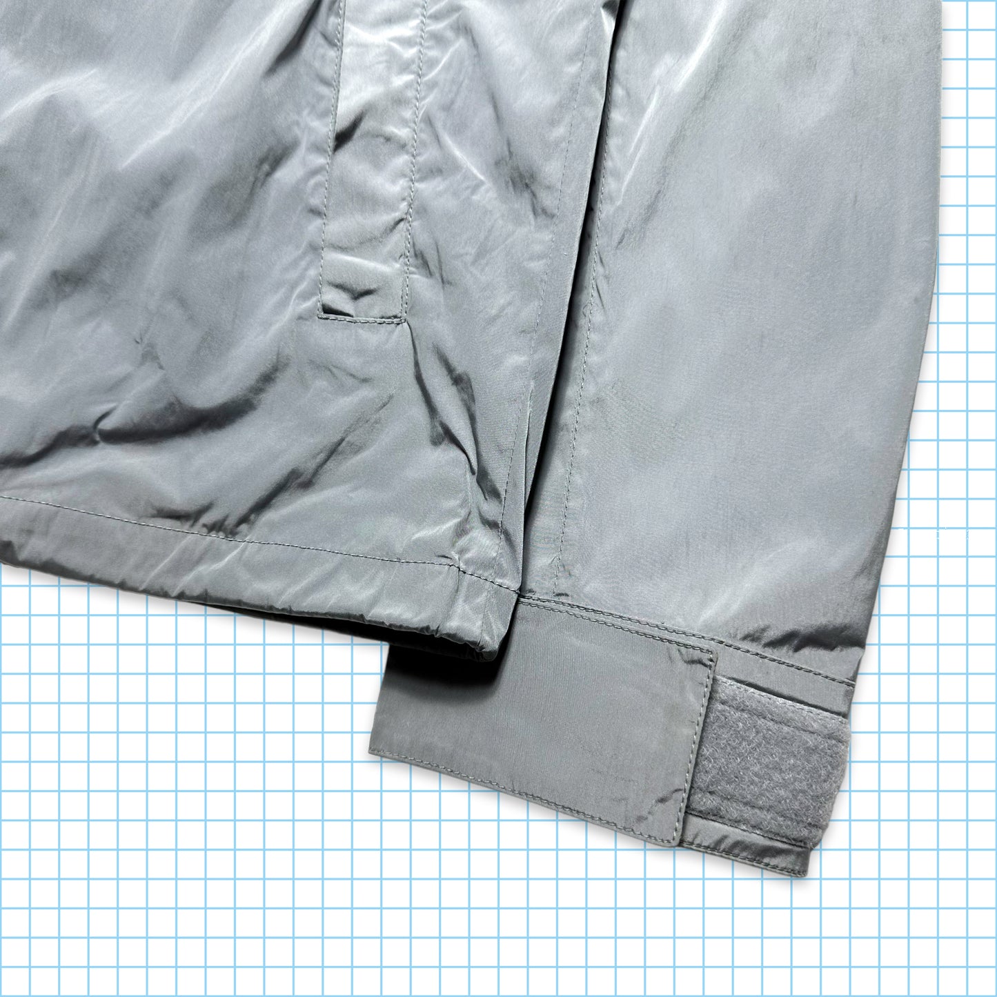 Veste à capuche Prada Mainline Silver Shimmer - Moyenne