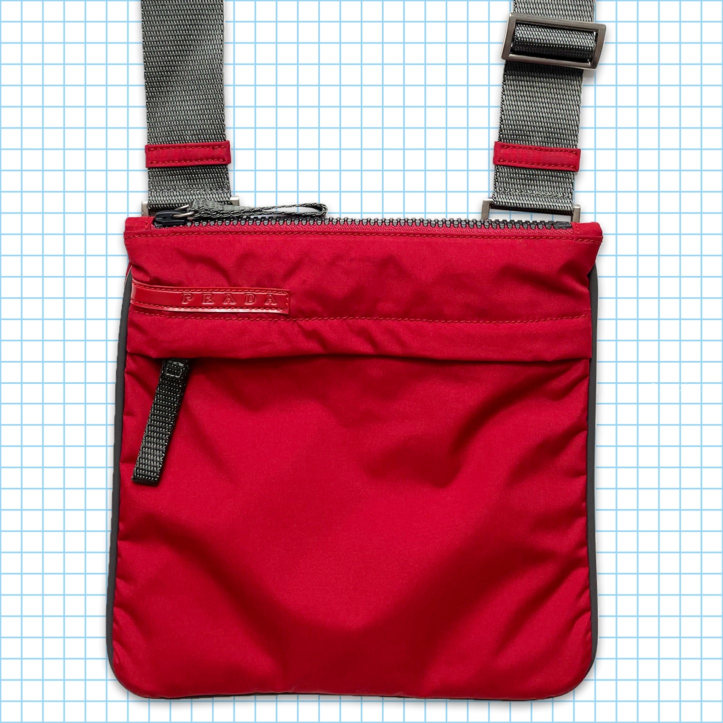 Vintage Prada Sport Red Mini Side Bag