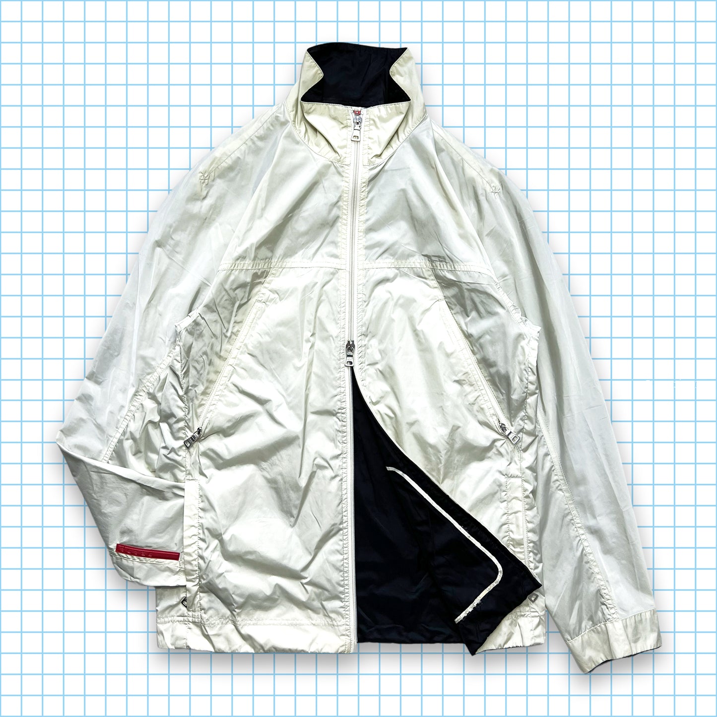 Prada Sport Reversible Nylon Multi Pocket Jacket - Medium
