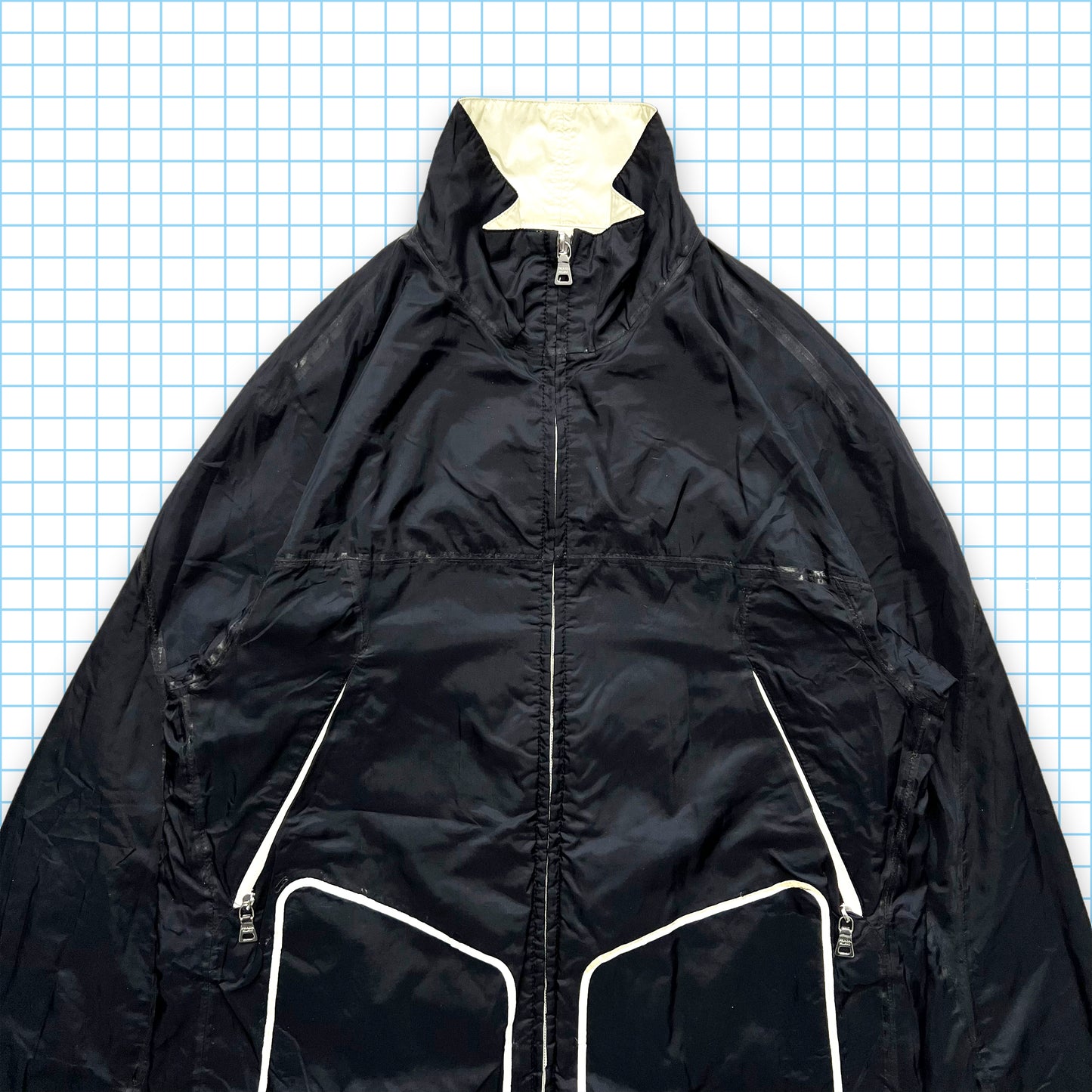 Prada Sport Reversible Nylon Multi Pocket Jacket - Medium
