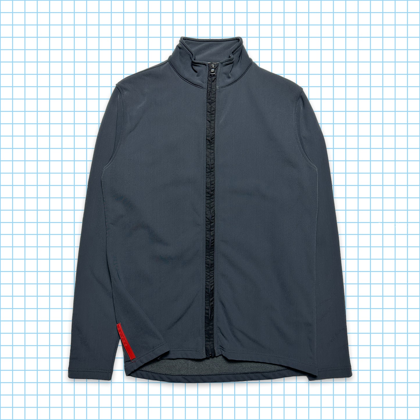 Prada Sport Slate Grey Track Top - Extra Small / Small