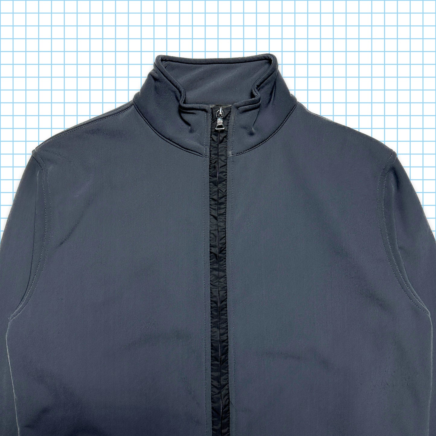 Prada Sport Slate Grey Track Top - Extra Small / Small