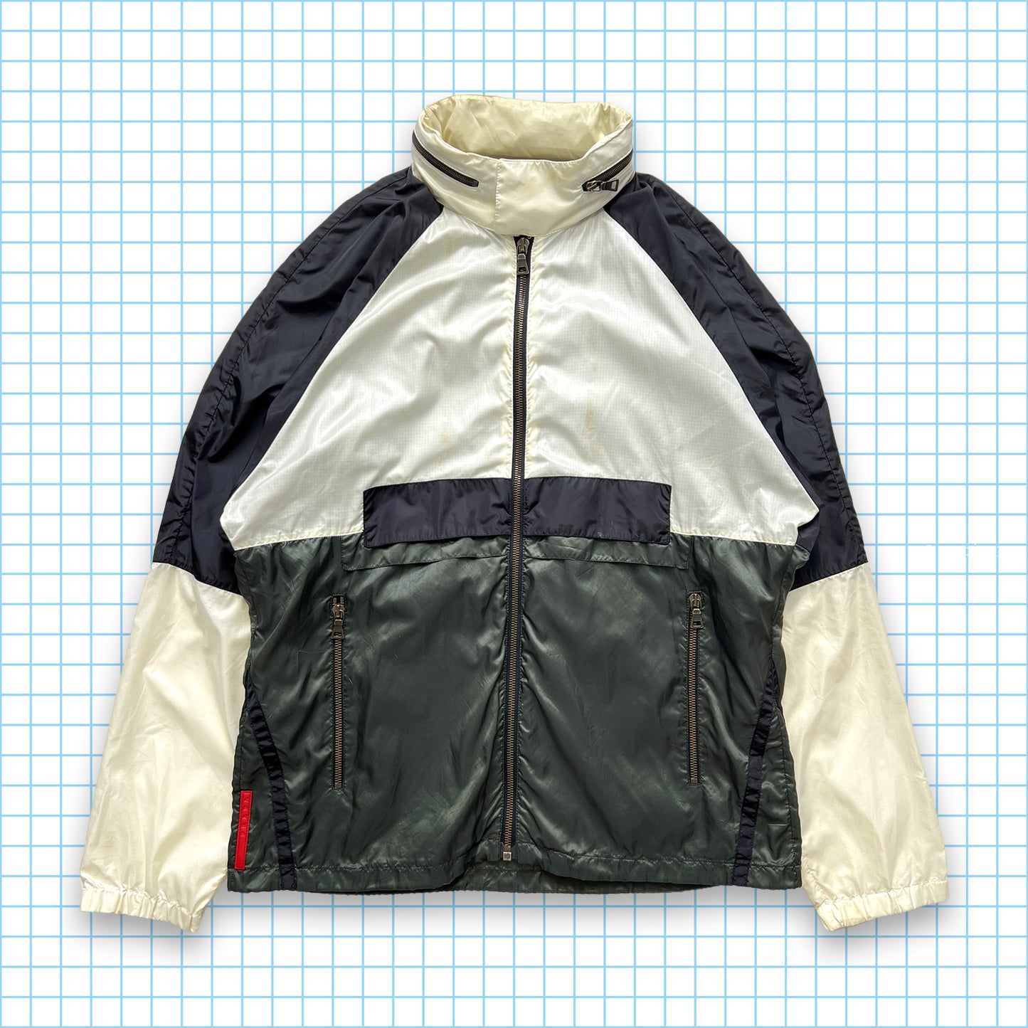 Prada Sport Split Panel Track Jacket - Medium / Large