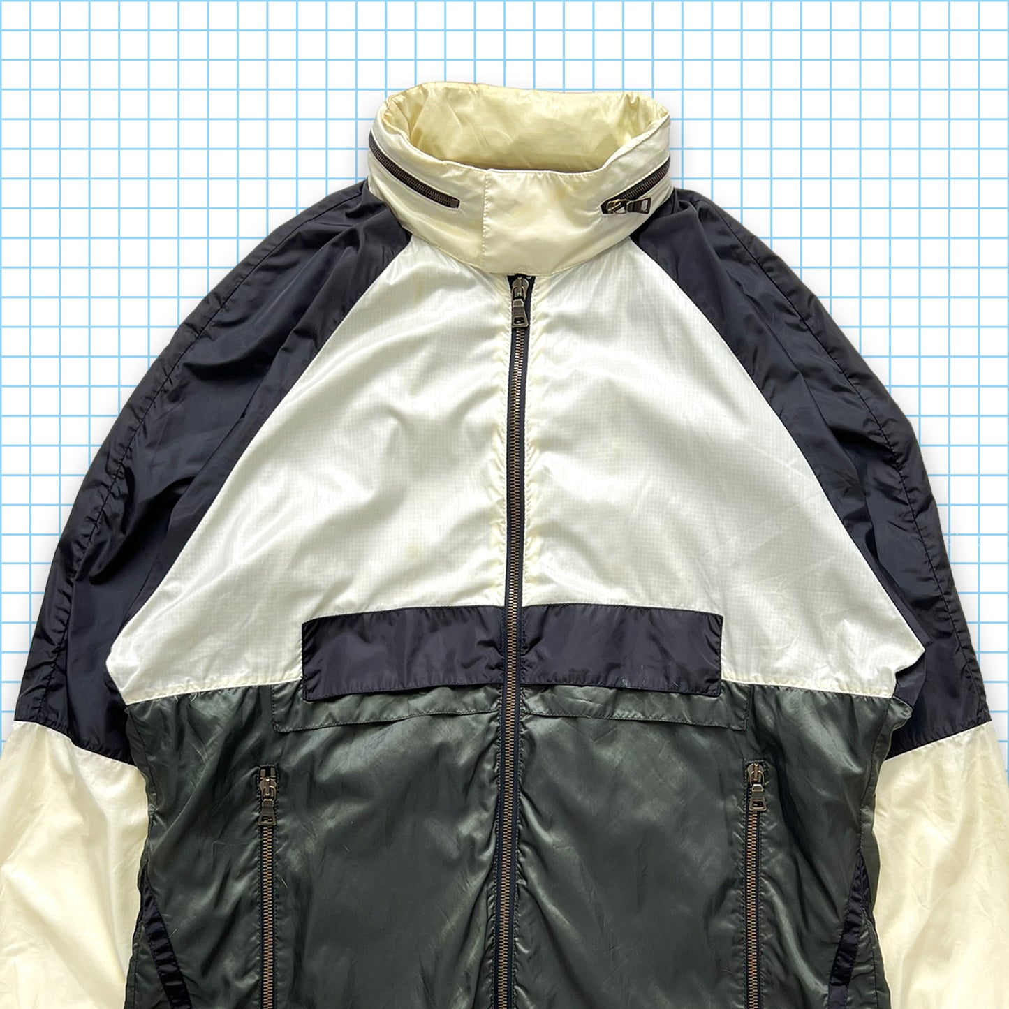 Prada Sport Split Panel Track Jacket - Medium / Large