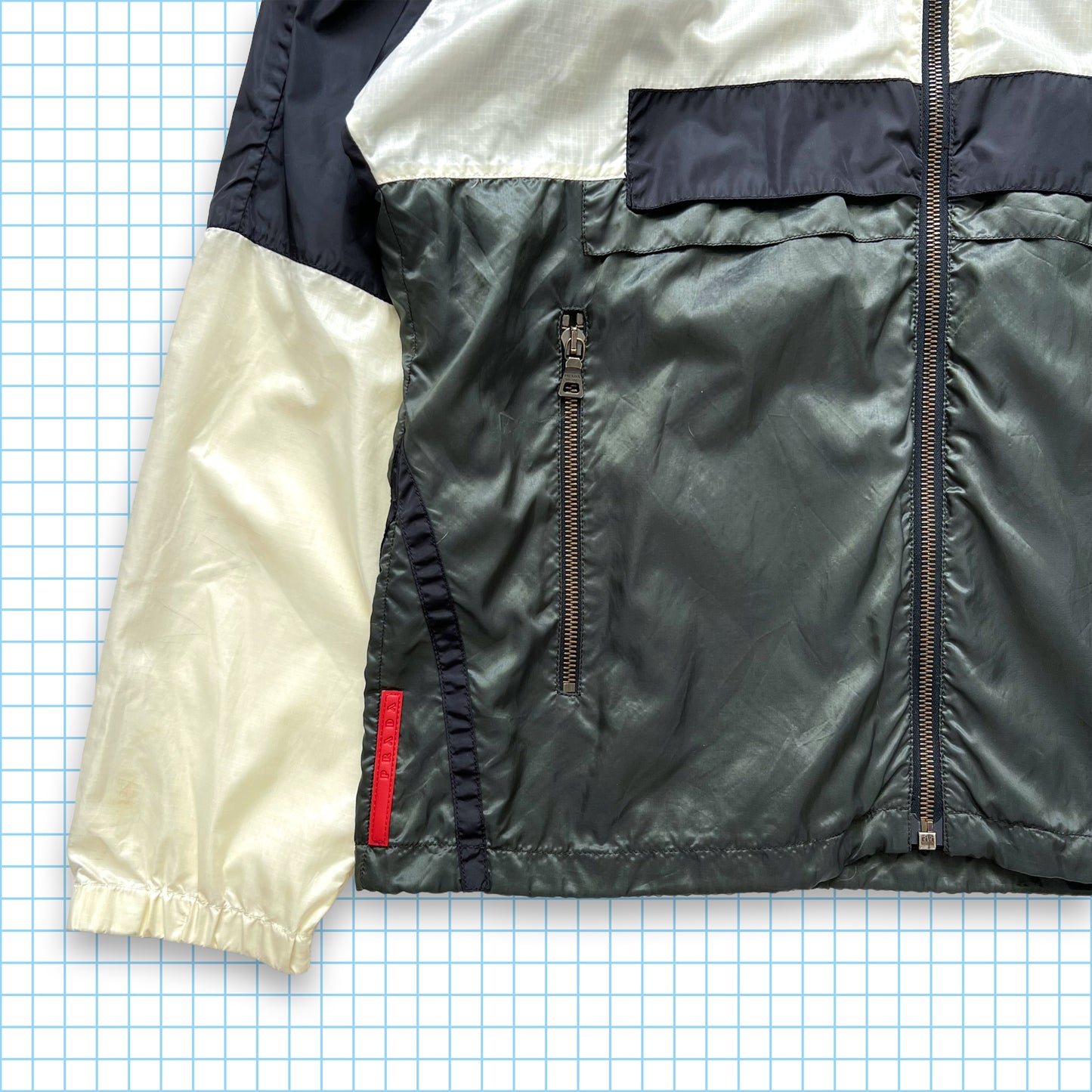 Prada Sport Split Panel Track Jacket - Medium / Large