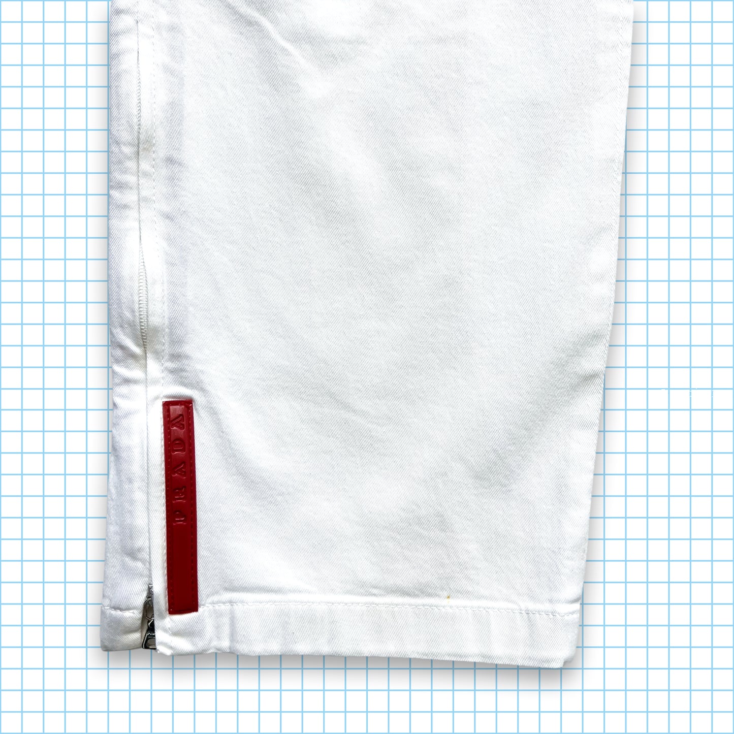 Prada Sport Pure White Trousers - 32" Waist